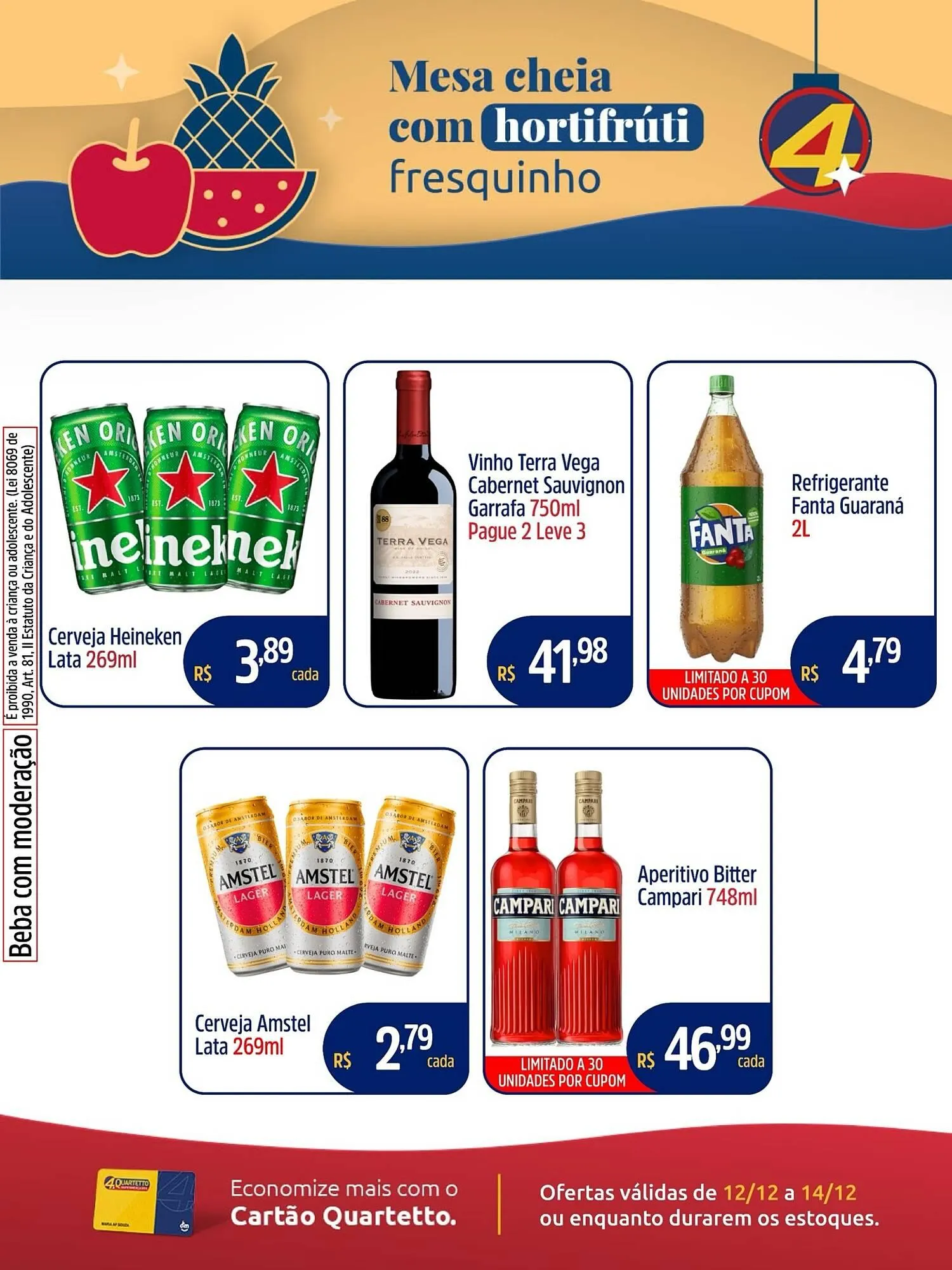 Encarte de Catálogo Quartetto Supermercados 12 de dezembro até 14 de dezembro 2025 - Pagina 5