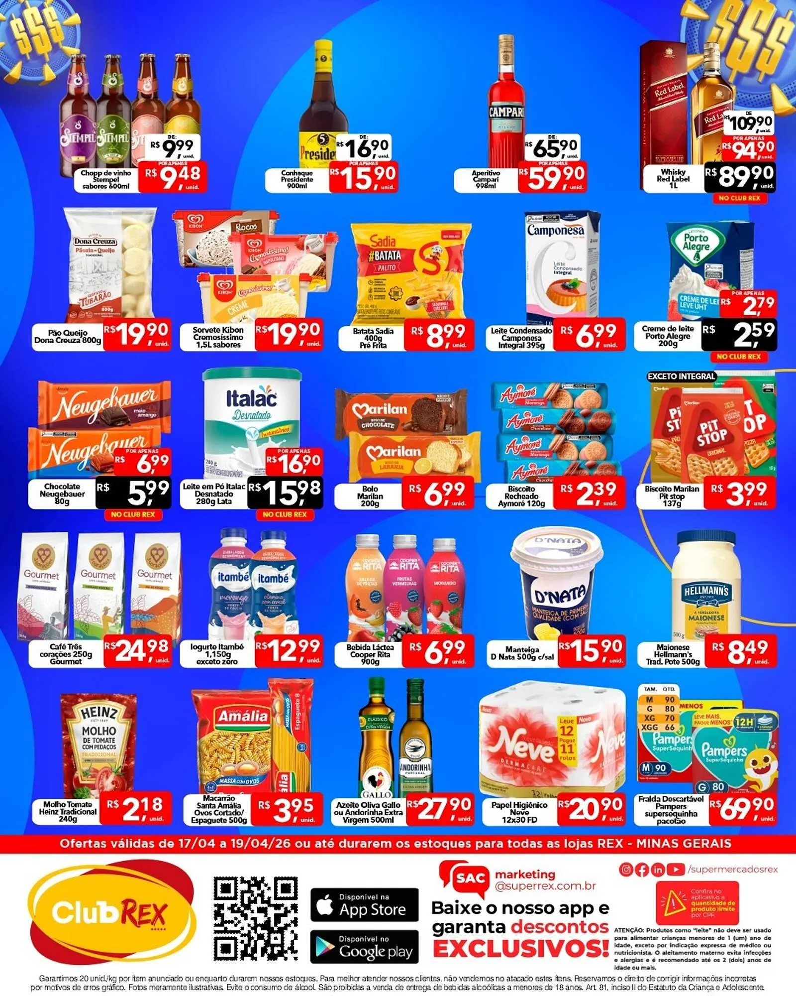 Encarte de Catálogo Supermercados Rex 17 de abril até 19 de abril 2026 - Pagina 2