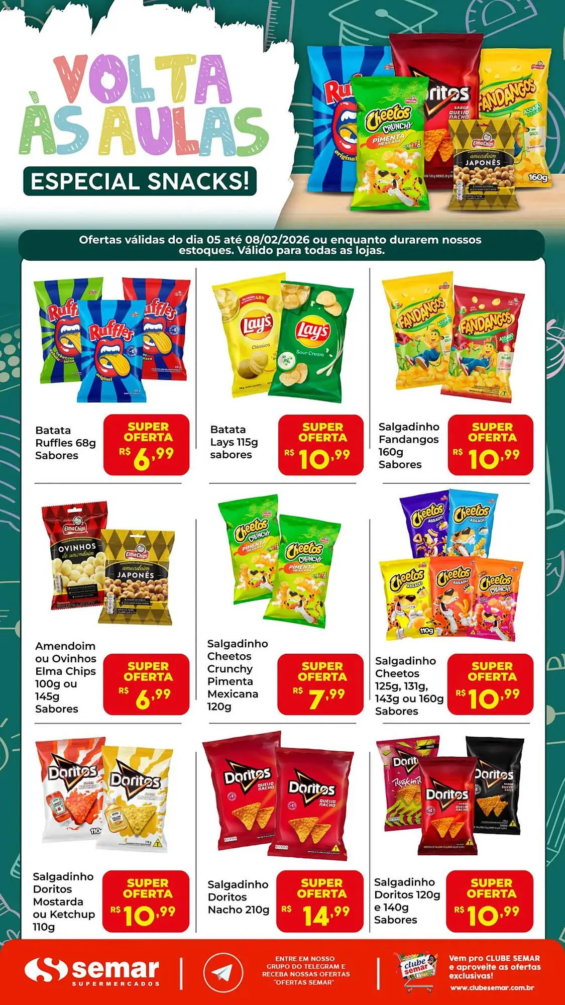 Encarte de Folheto Semar Supermercado 5 de fevereiro até 8 de fevereiro 2026 - Pagina 1