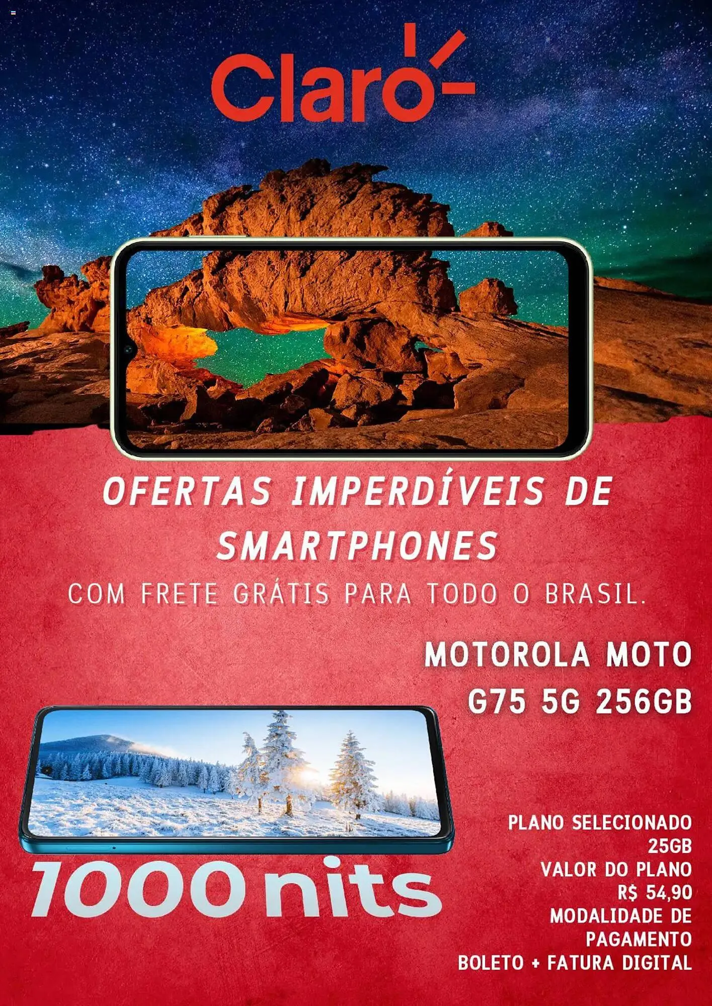 Encarte de Catálogo Claro 20 de março até 23 de abril 2025 - Pagina 1