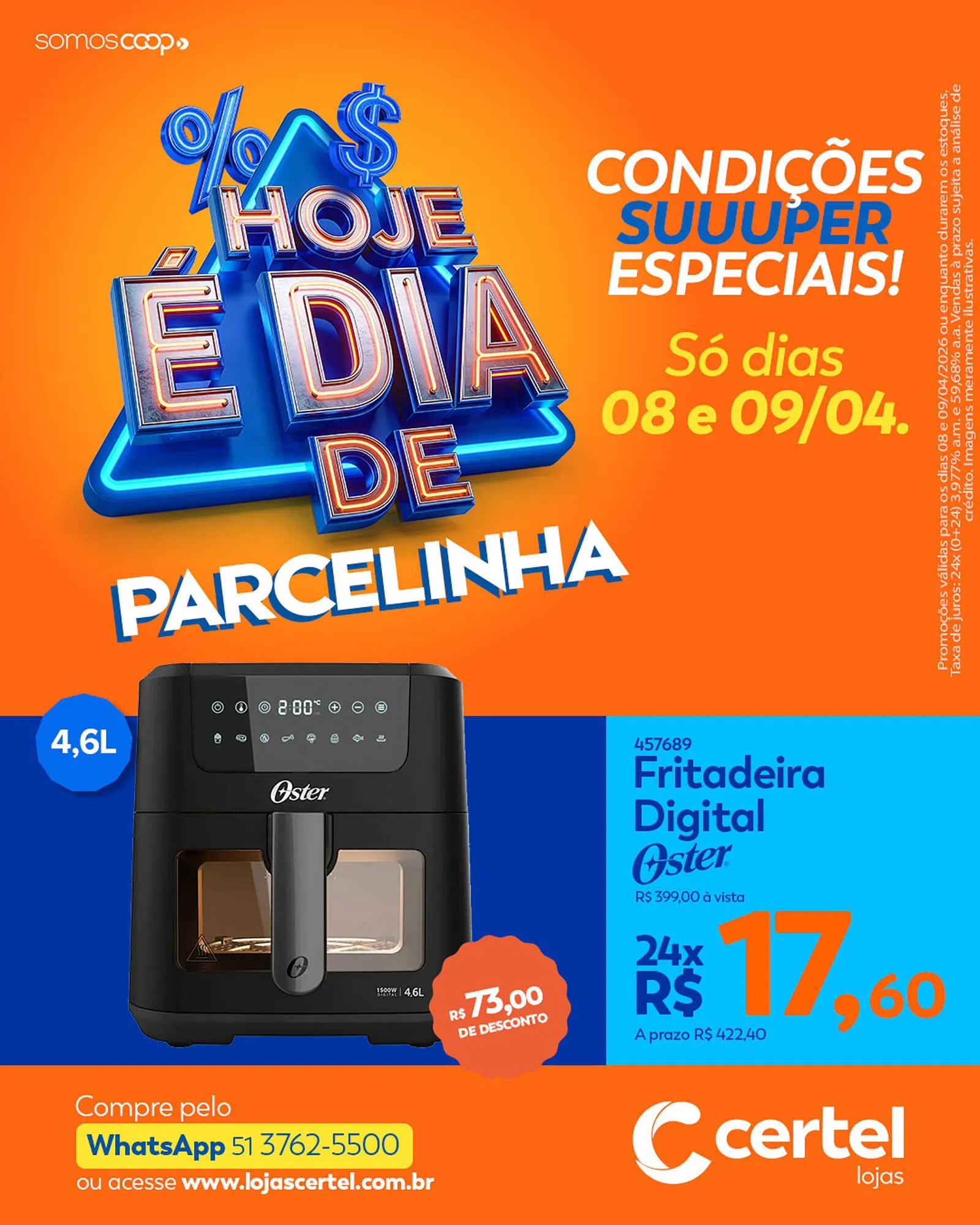 Encarte de Folheto Lojas Certel 8 de abril até 9 de abril 2026 - Pagina 2