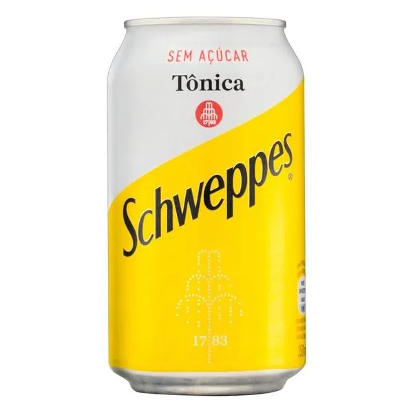 Água Tônica SCHWEPPES Sem Açúcar Lata 350ml