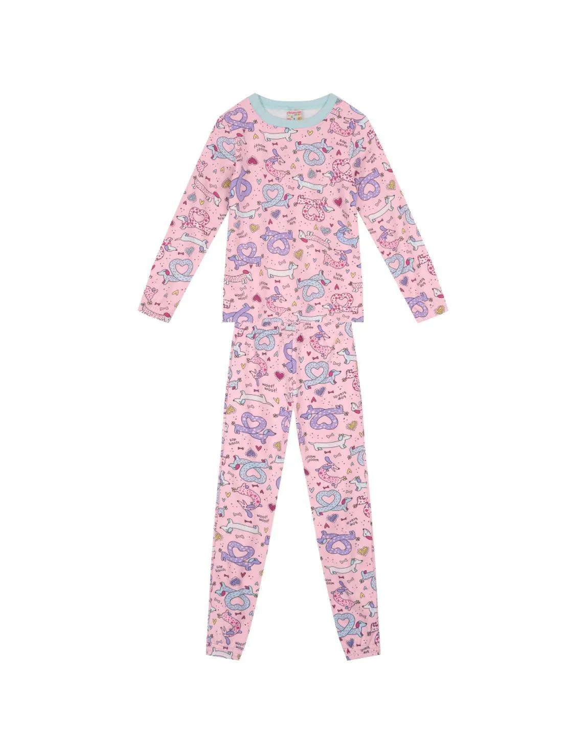 Pijama Infantil Menina Com Blusão E Jogger Brandili