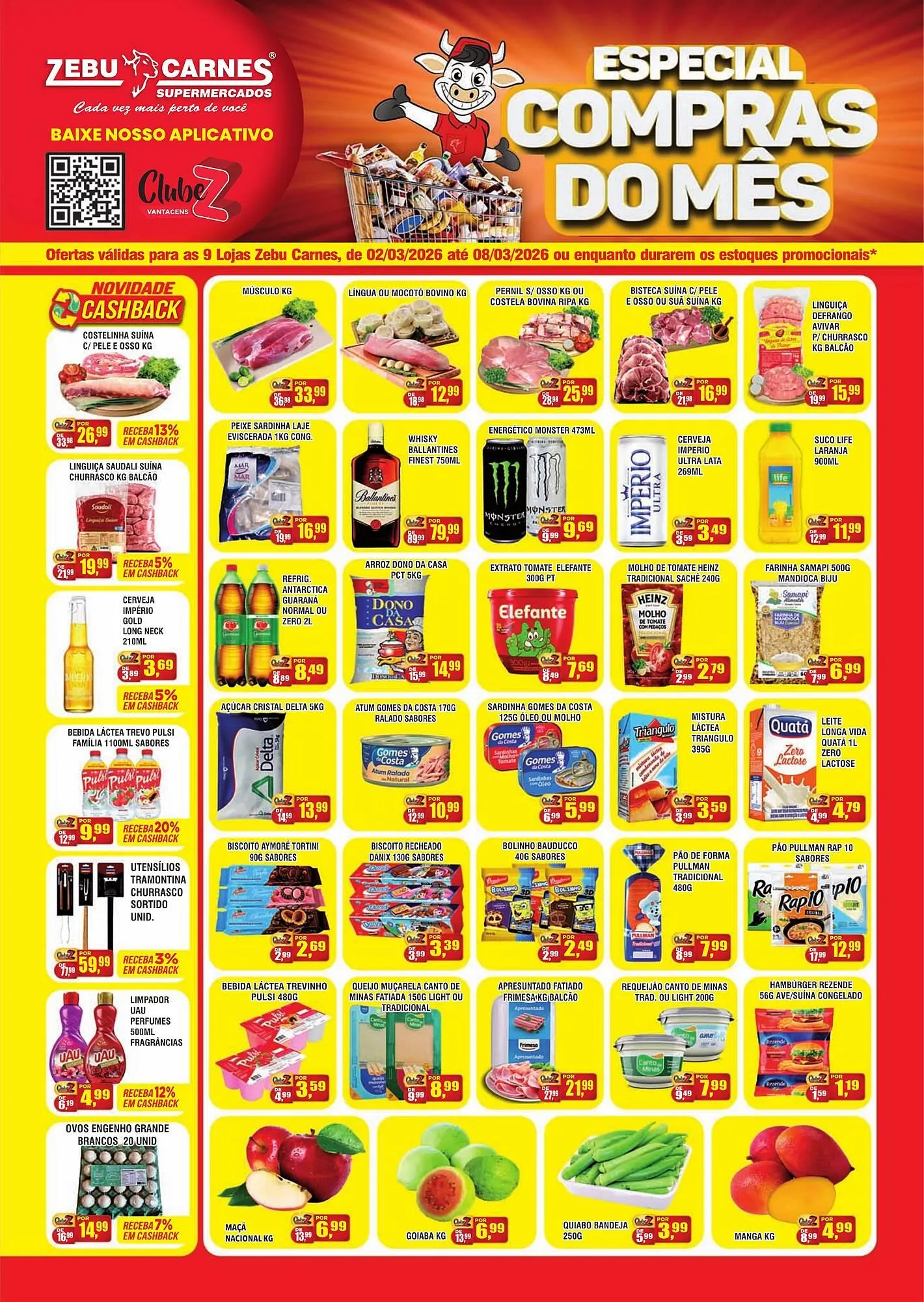 Encarte de Catálogo Zebu Carnes Supermercados 5 de março até 8 de março 2026 - Pagina 1