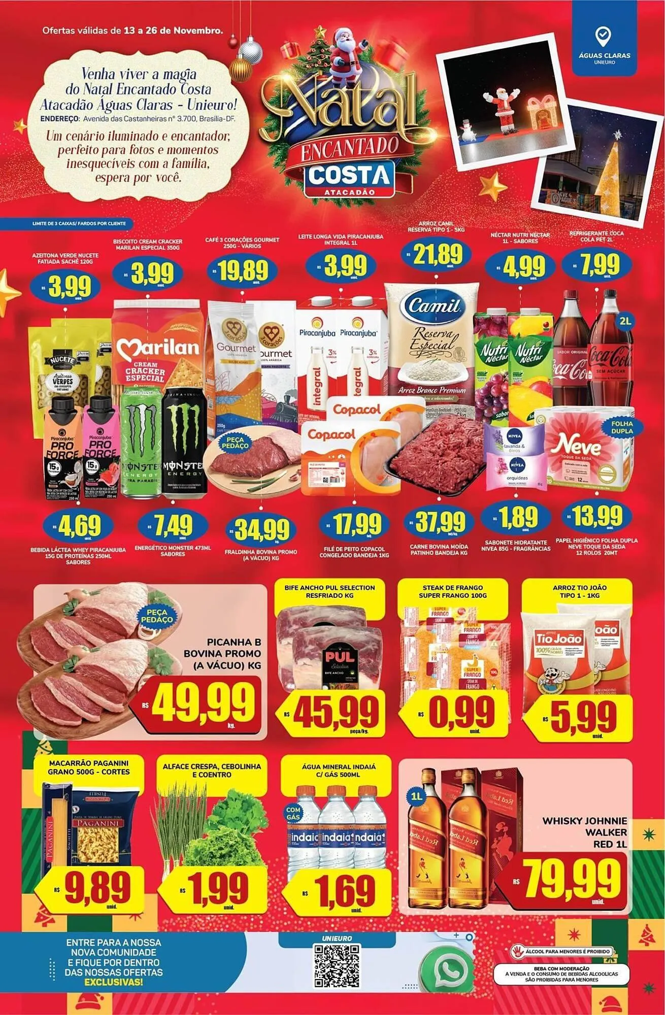 Encarte de Tabloide Costa Atacadão 13 de novembro até 26 de novembro 2025 - Pagina 1