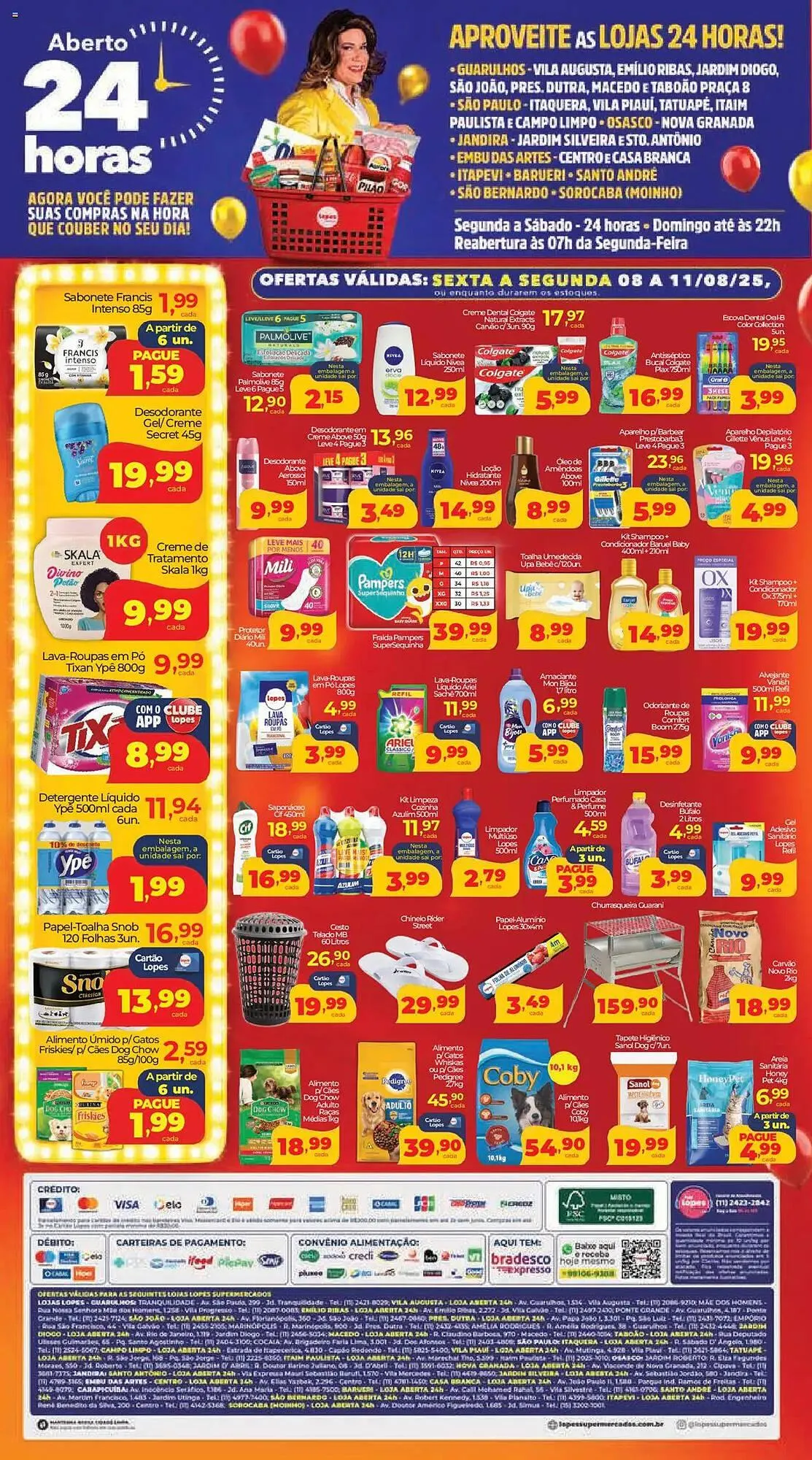 Encarte de Catálogo Lopes Supermercados 8 de agosto até 11 de agosto 2025 - Pagina 4