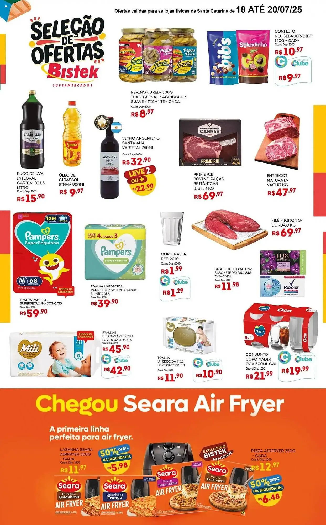 Encarte de Catálogo Bistek Supermercados 18 de julho até 20 de julho 2025 - Pagina 2