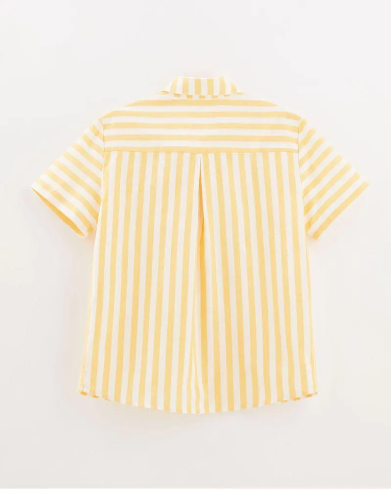 Camisa Listrado Amarelo Caju