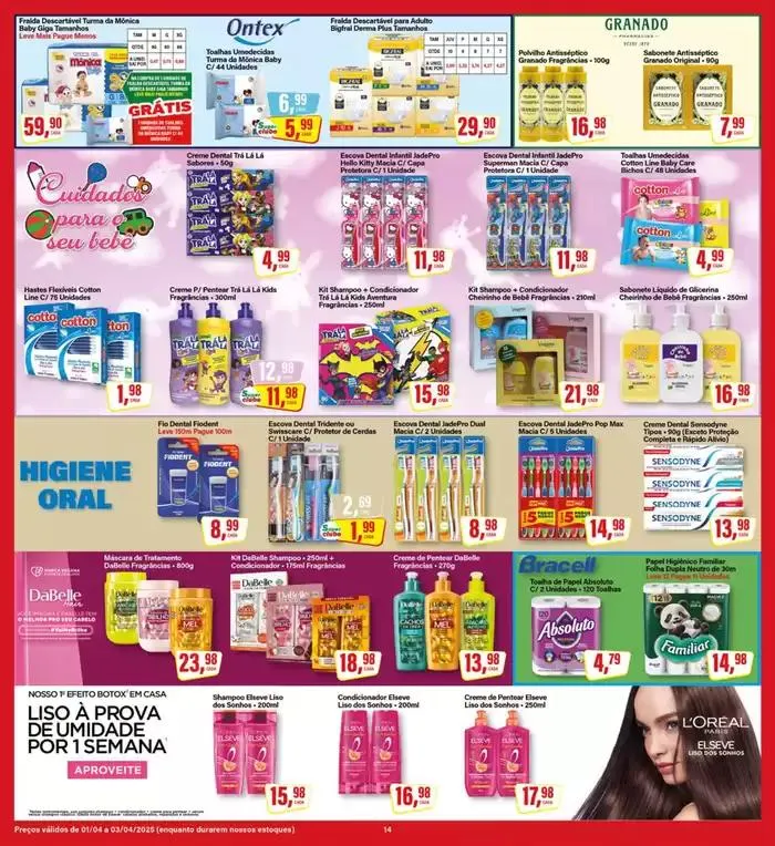 Encarte de Ofertas especiais atraentes para todos 1 de abril até 3 de abril 2025 - Pagina 14