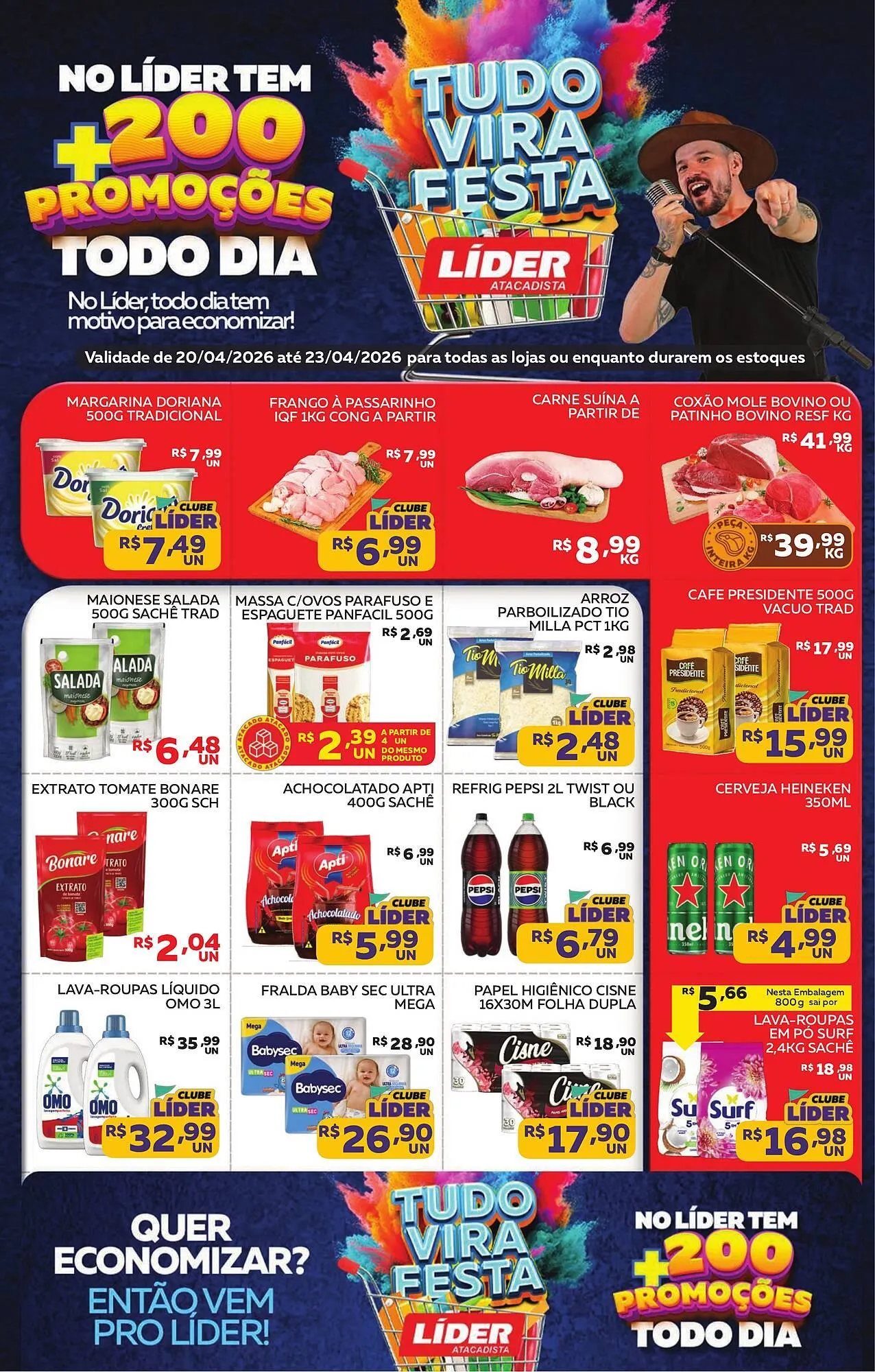 Encarte de Encarte Lider Atacadista 20 de abril até 23 de abril 2026 - Pagina 1