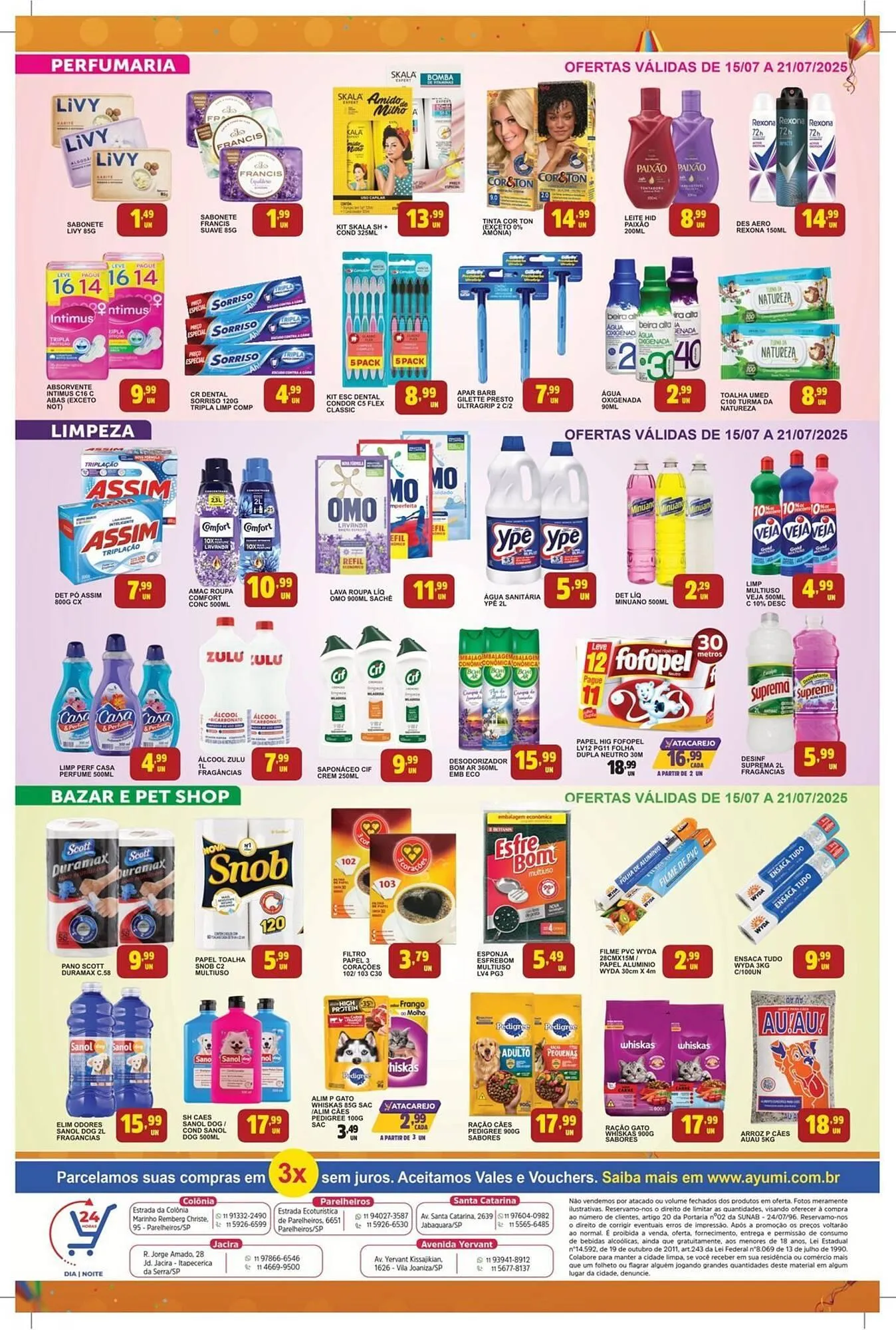 Encarte de Catálogo Ayumi Supermercados 15 de julho até 20 de julho 2025 - Pagina 4
