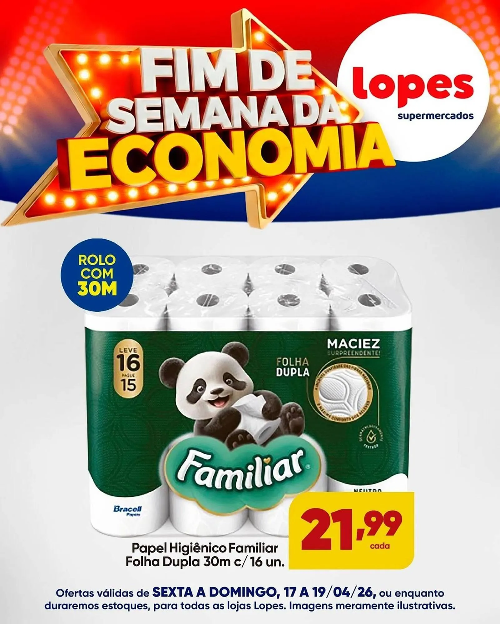 Encarte de Folheto Lopes Supermercados 17 de abril até 19 de abril 2026 - Pagina 9