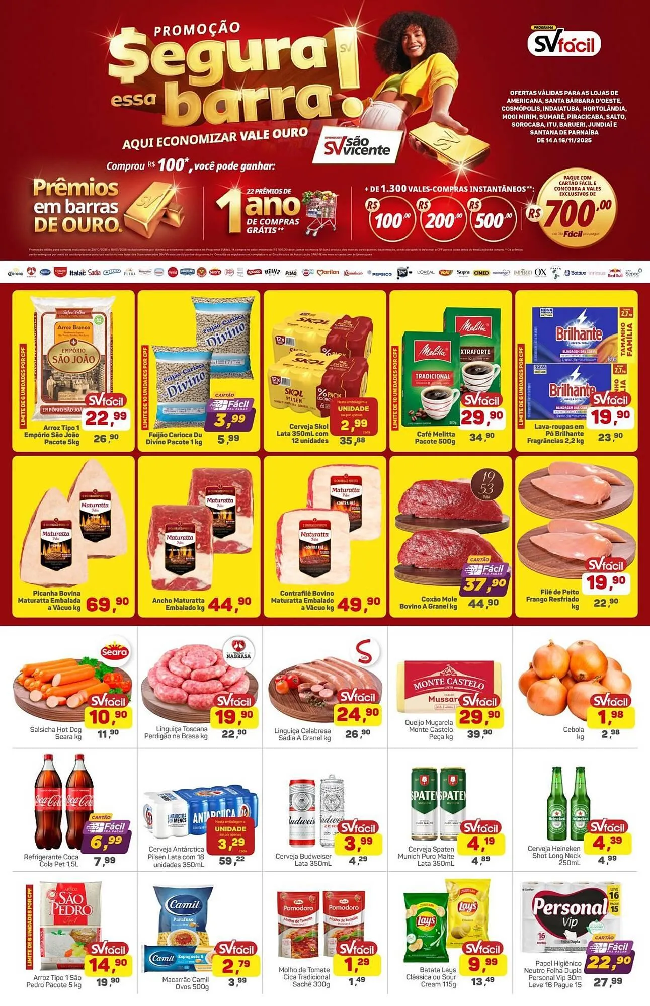 Encarte de Catálogo Supermercados São Vicente 14 de novembro até 16 de novembro 2025 - Pagina 1