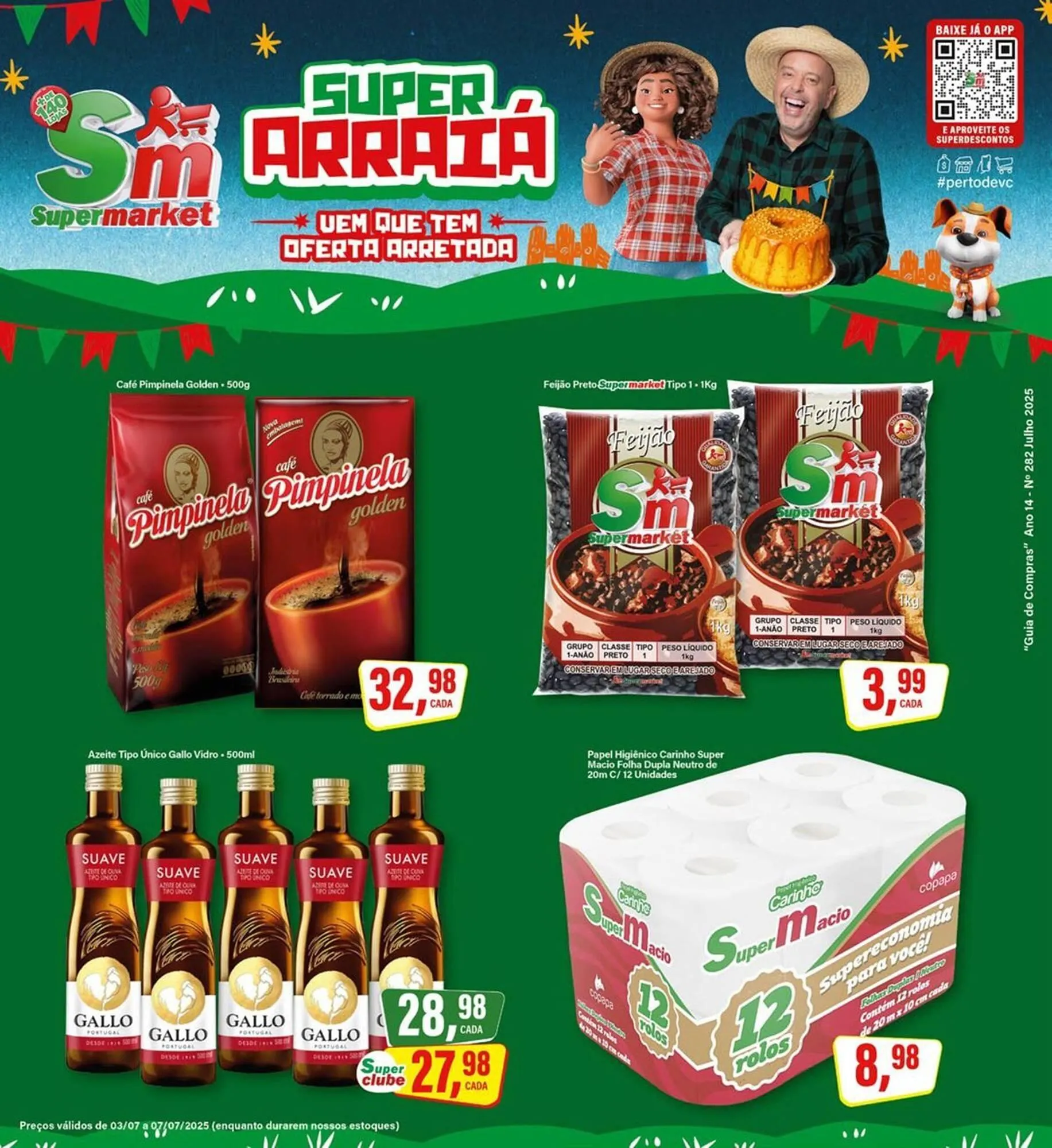 Encarte de Catálogo Rede Supermarket 3 de julho até 7 de julho 2025 - Pagina 1