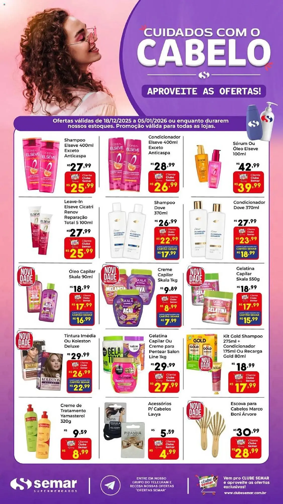 Encarte de Folheto Semar Supermercado 18 de dezembro até 5 de janeiro 2026 - Pagina 1