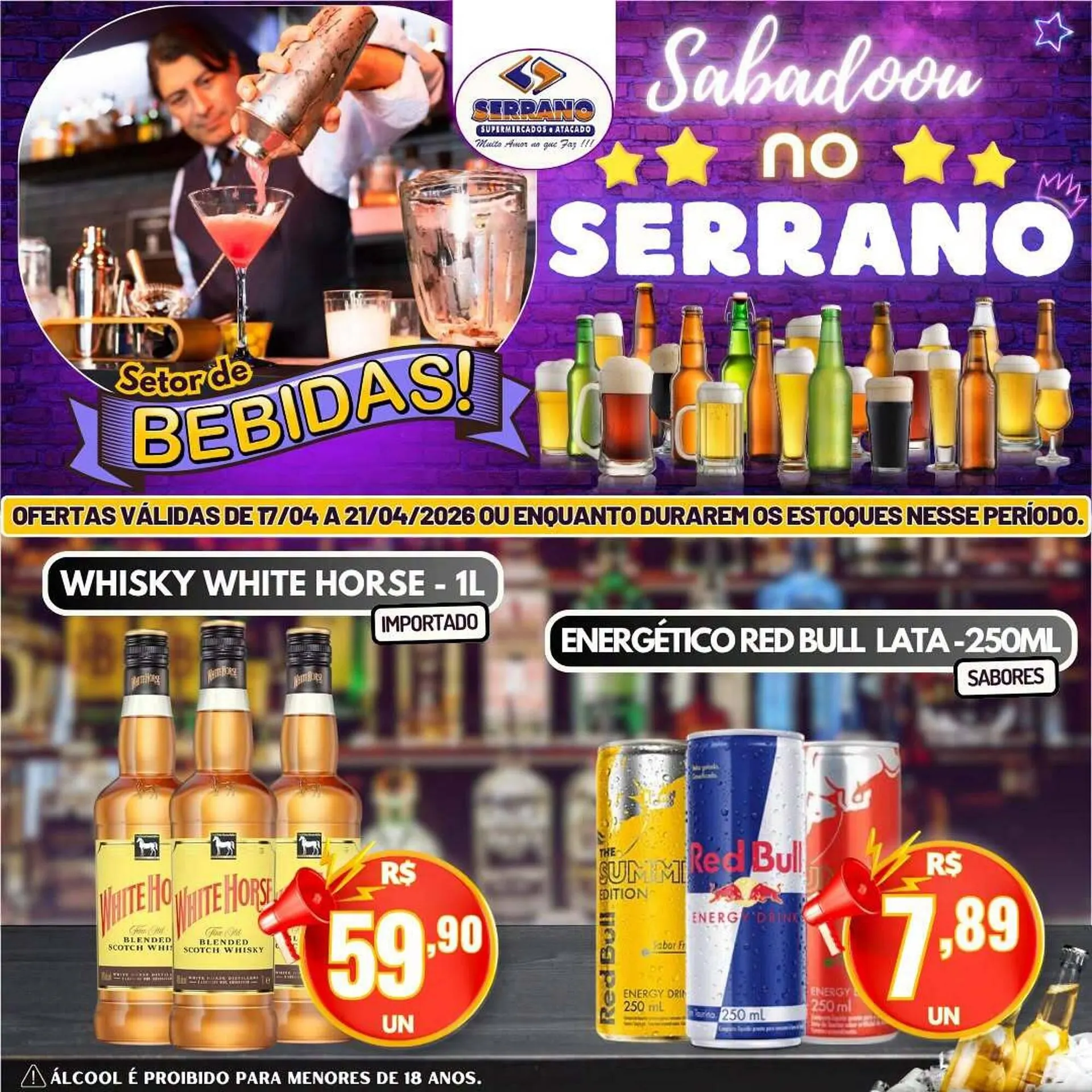 Encarte de Catálogo Serrano Supermercado 17 de abril até 21 de abril 2026 - Pagina 1