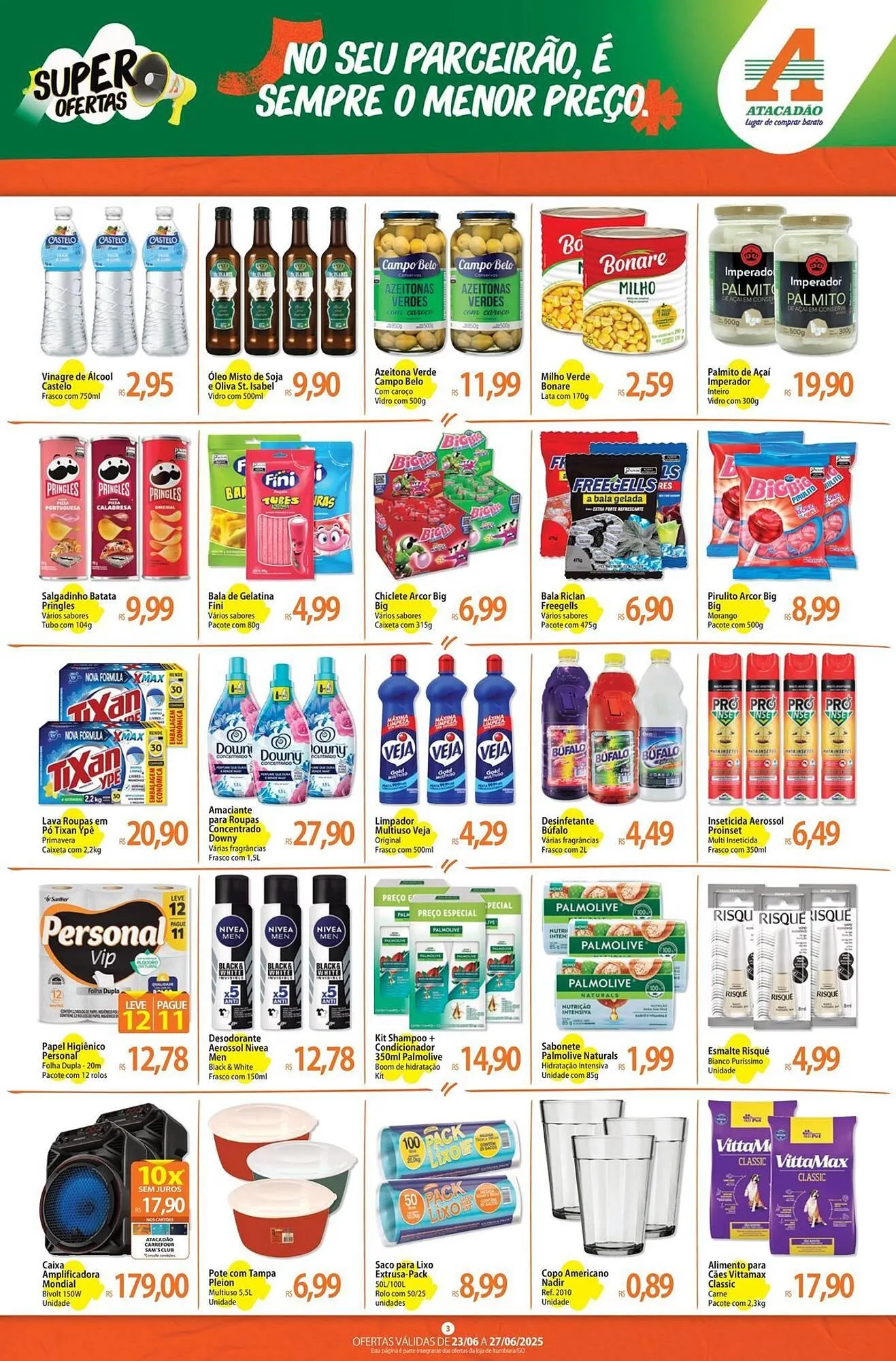 Encarte de Catálogo Atacadão 23 de junho até 27 de junho 2025 - Pagina 3