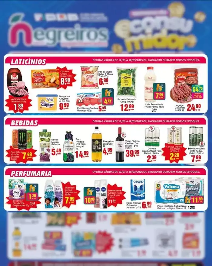Encarte de Encarte Negreiros Supermercados 12 de março até 18 de março 2025 - Pagina 2