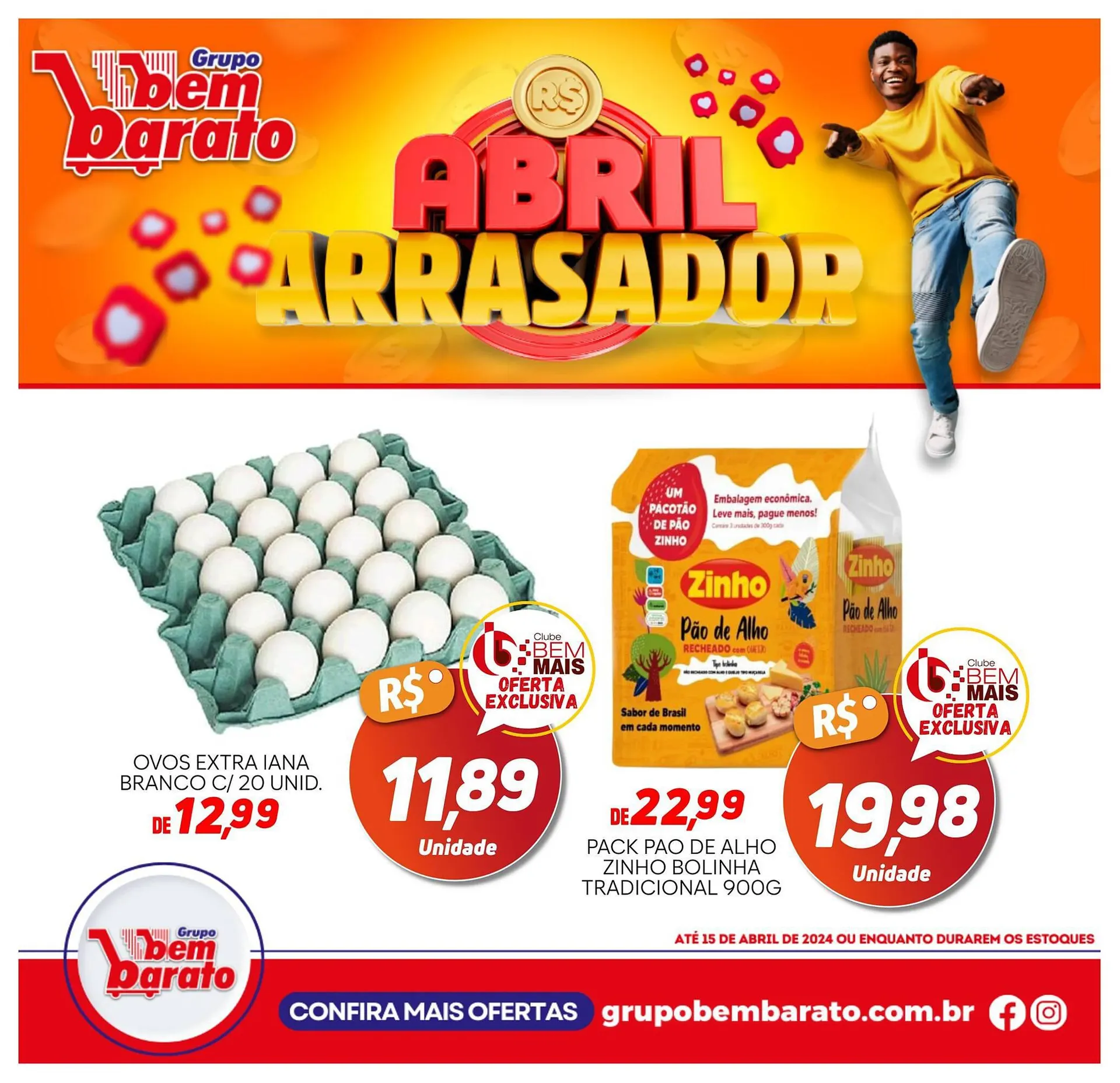 Encarte de Catálogo Supermercado Bem Barato 10 de abril até 15 de abril 2024 - Pagina 3