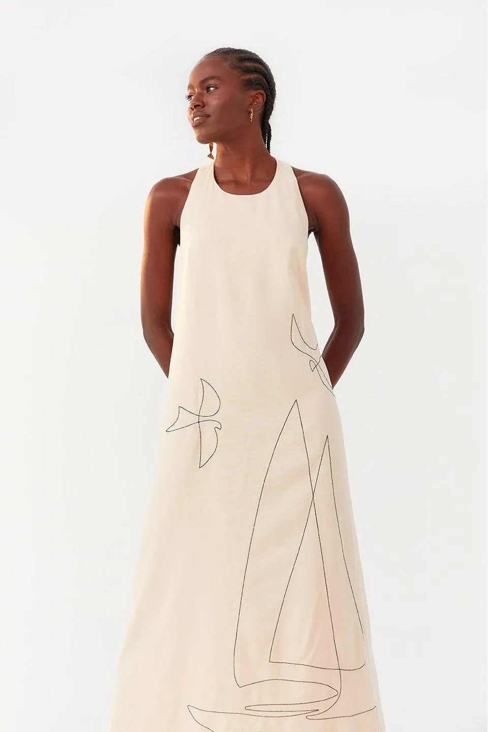 Vestido Longuete Linho Aurus