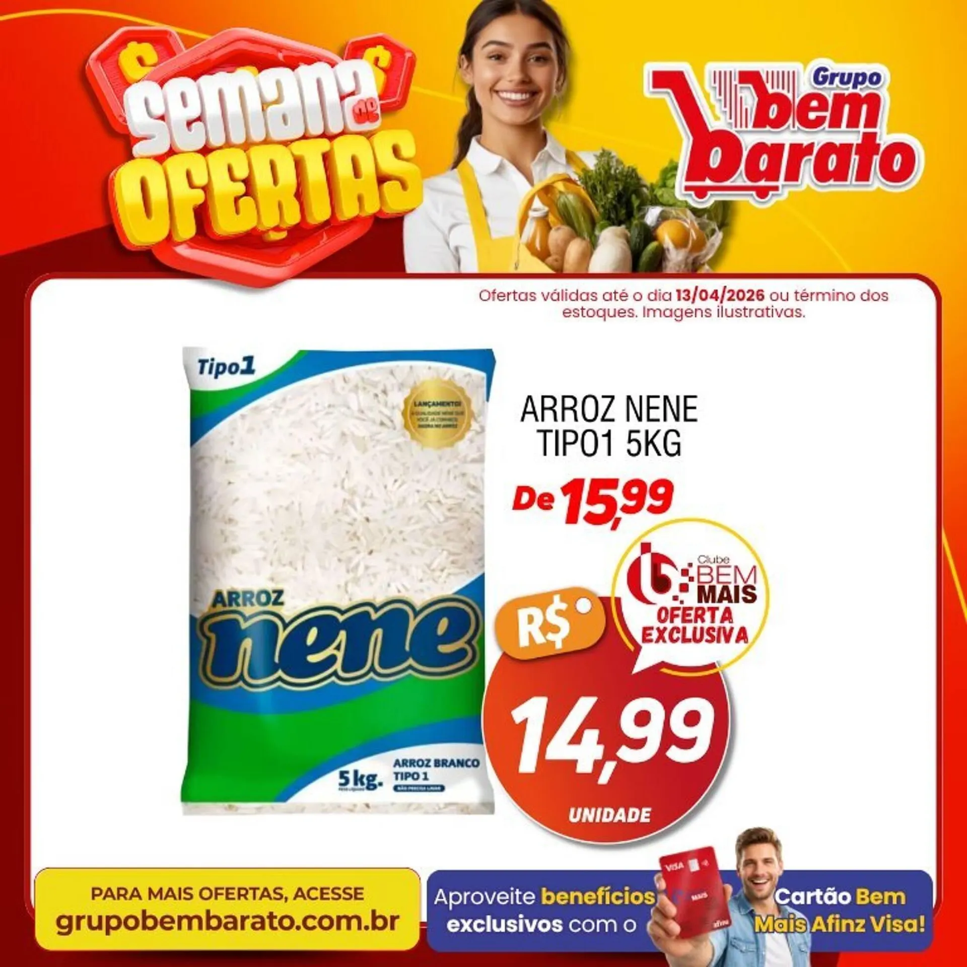 Encarte de Catálogo Supermercado Bem Barato 10 de abril até 13 de abril 2026 - Pagina 4