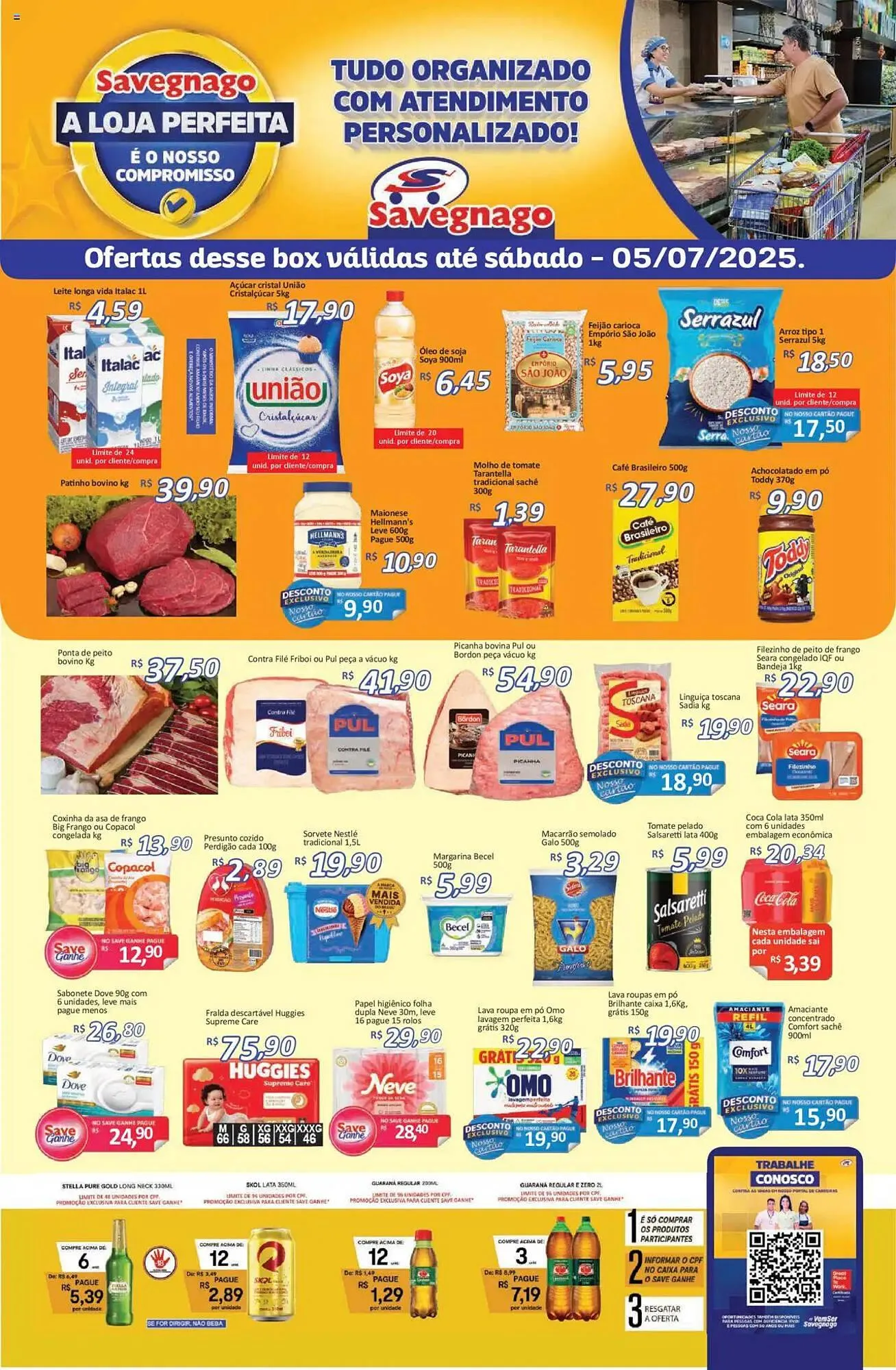 Encarte de Catálogo Supermercados Savegnago 3 de julho até 7 de julho 2025 - Pagina 1
