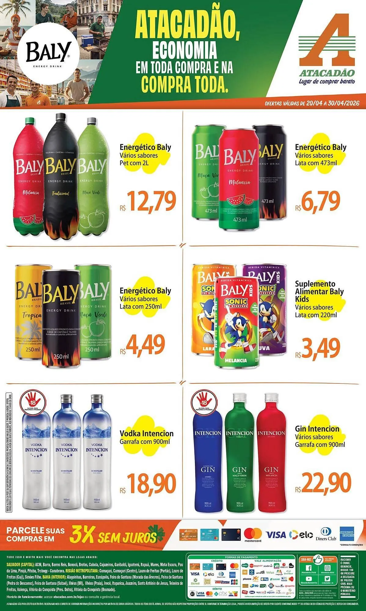 Encarte de Folheto Atacadão 20 de abril até 30 de abril 2026 - Pagina 1