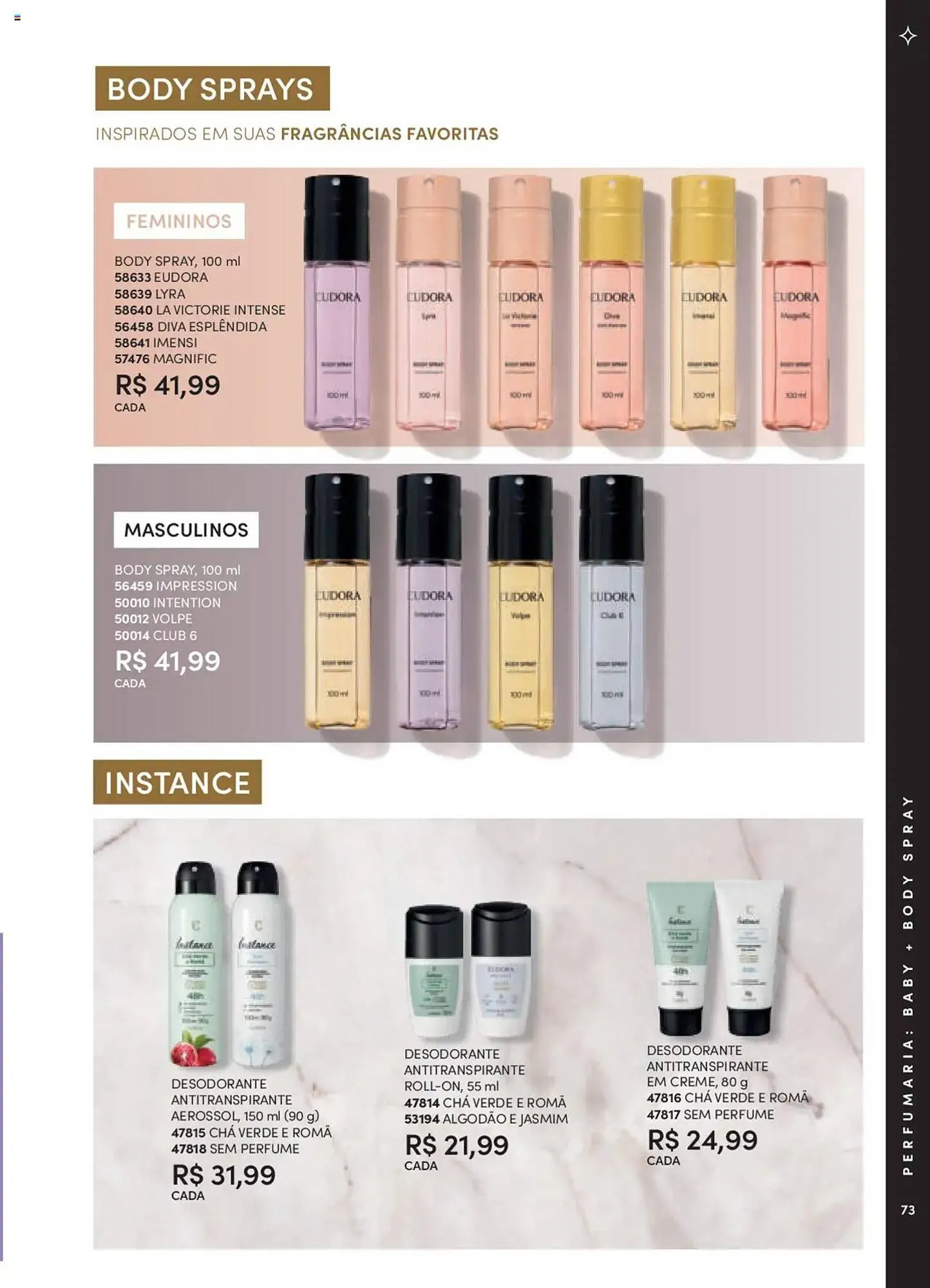 Encarte de Catálogo Eudora 8 de setembro até 3 de outubro 2025 - Pagina 73