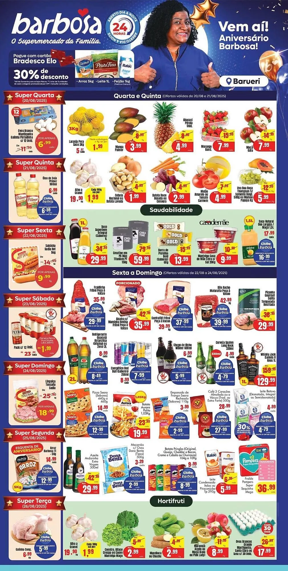 Encarte de Catálogo Barbosa Supermercados 20 de agosto até 26 de agosto 2025 - Pagina 1