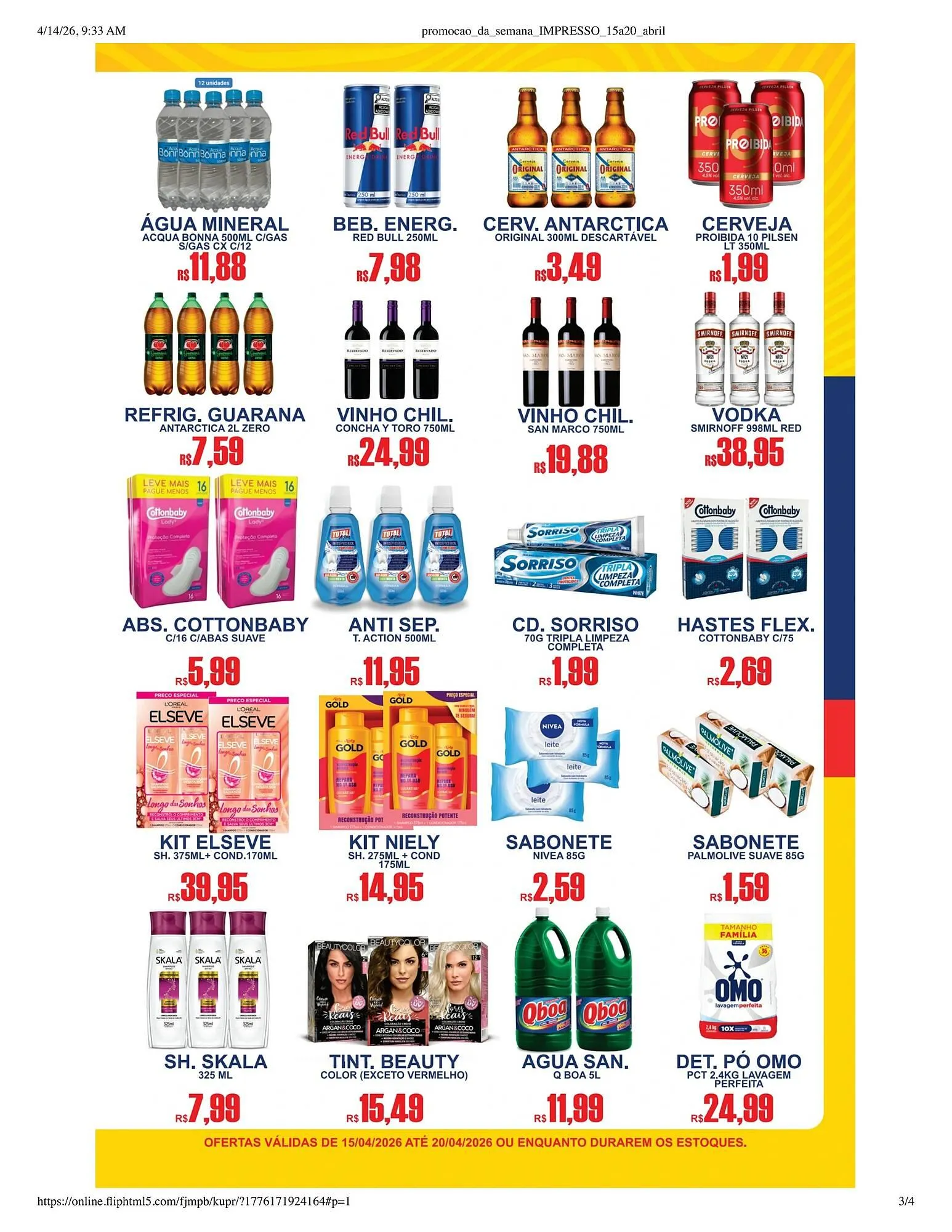 Encarte de Catálogo Supermercado Vitorino 14 de abril até 20 de abril 2026 - Pagina 3