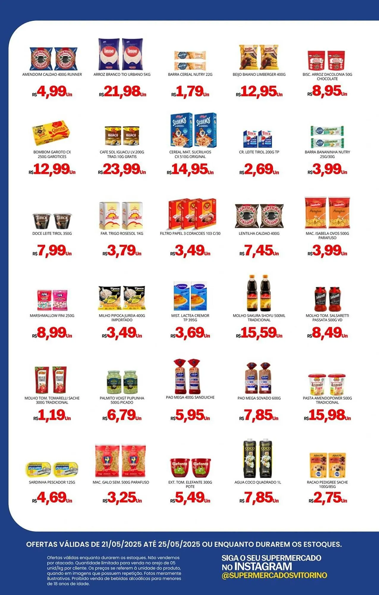 Encarte de Catálogo Supermercado Vitorino 21 de maio até 25 de maio 2025 - Pagina 2