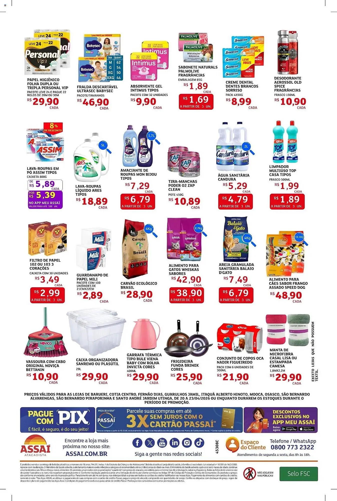 Encarte de Encarte Assaí Atacadista 20 de abril até 23 de abril 2026 - Pagina 4