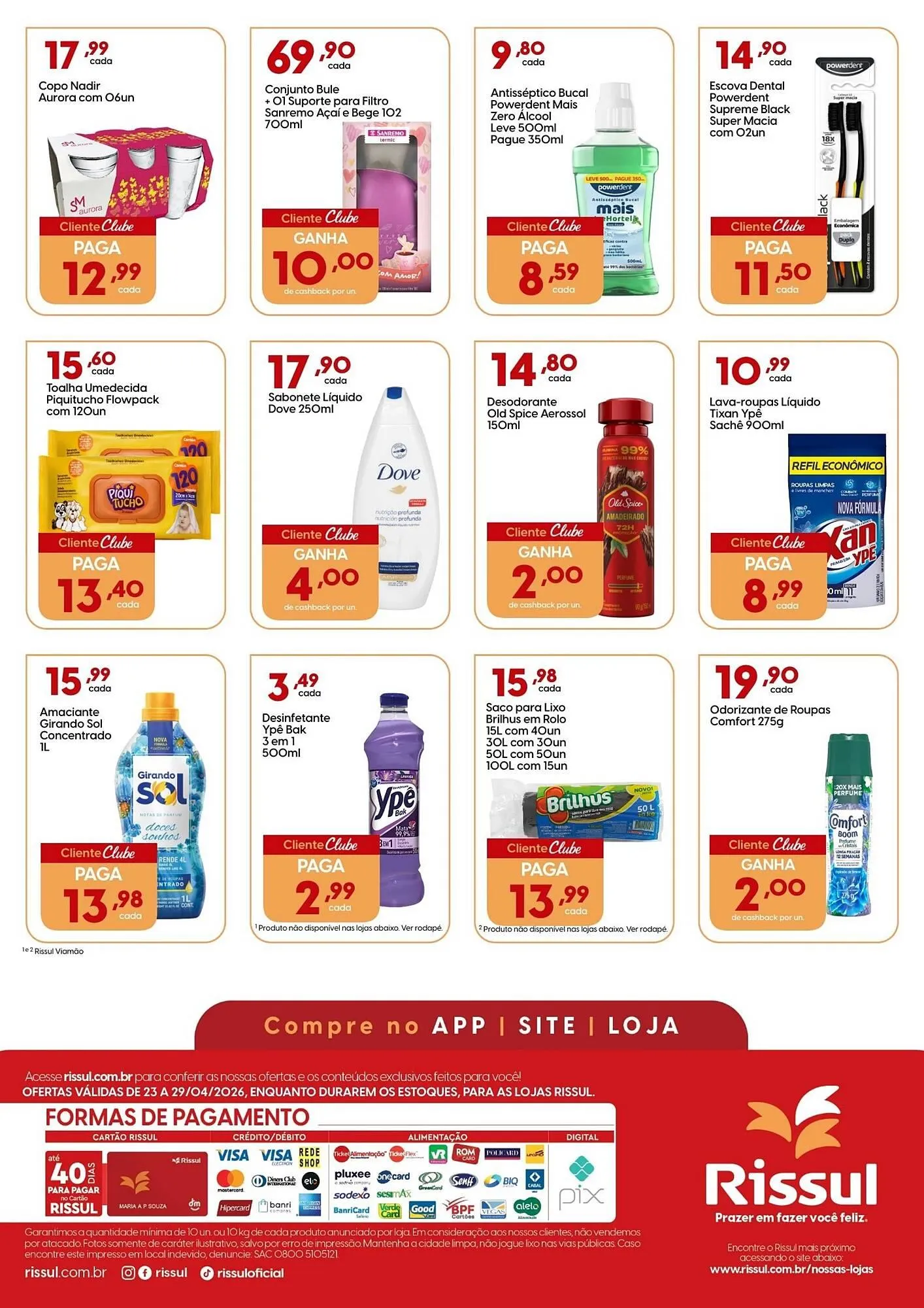 Encarte de Catálogo Supper Rissul 23 de abril até 29 de abril 2026 - Pagina 2