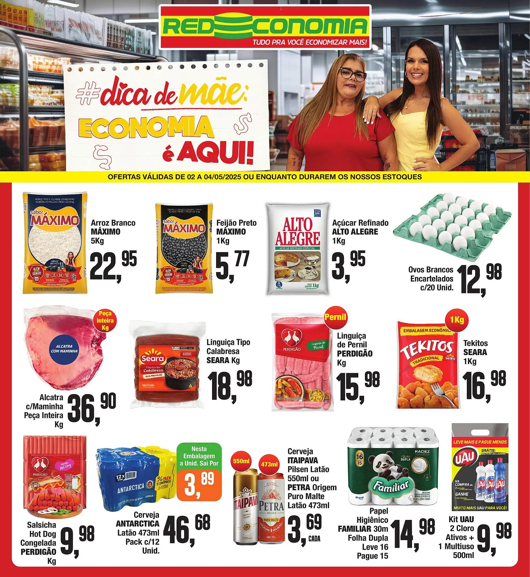 Encarte de Catálogo Rede Economia 2 de maio até 4 de maio 2025 - Pagina 1