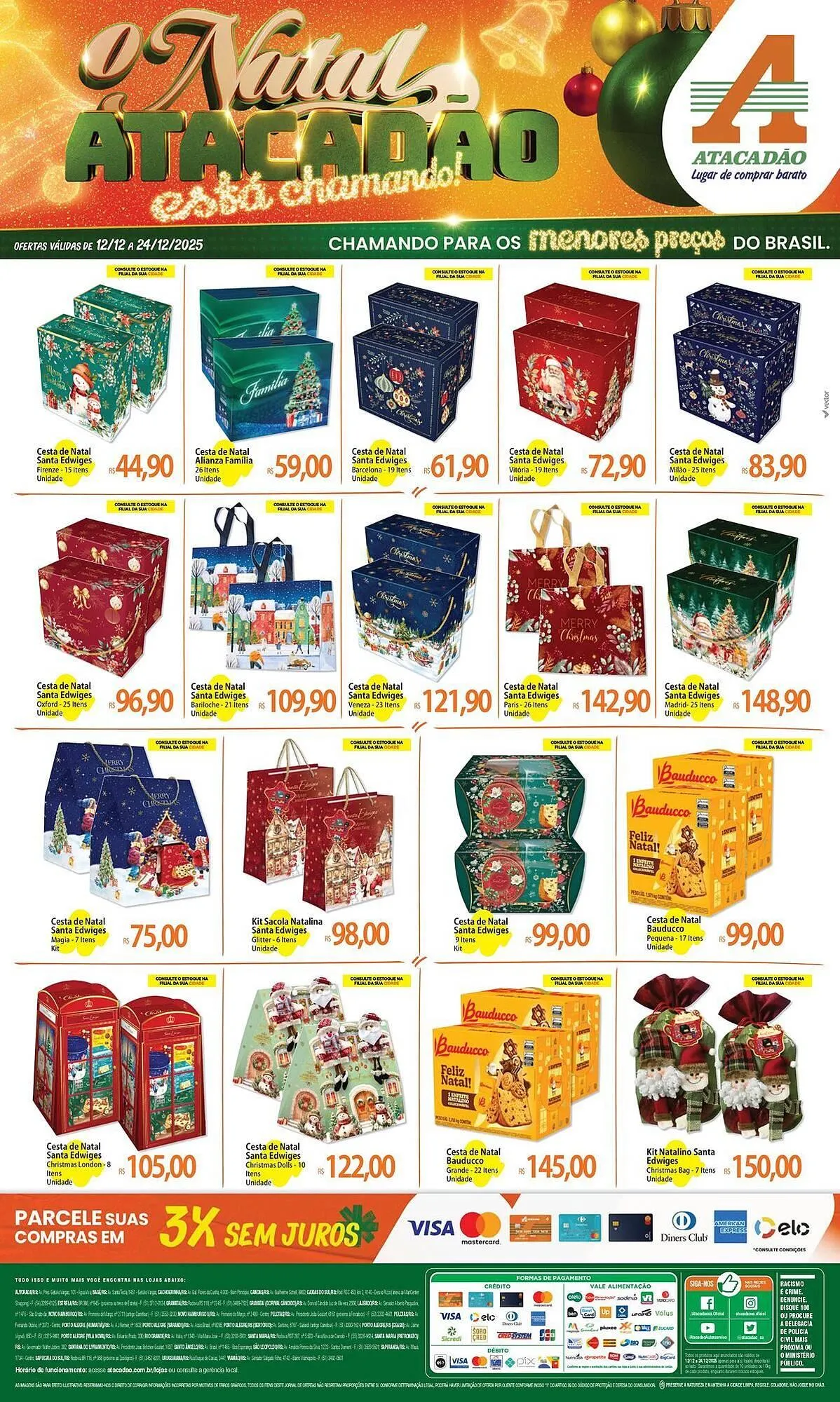 Encarte de Folheto Atacadão 12 de dezembro até 24 de dezembro 2025 - Pagina 1