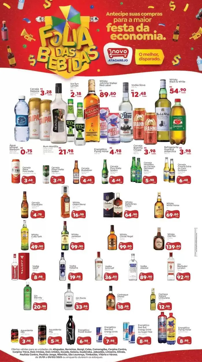 Encarte de Encarte Novo Atacarejo 31 de janeiro até 9 de fevereiro 2025 - Pagina 1