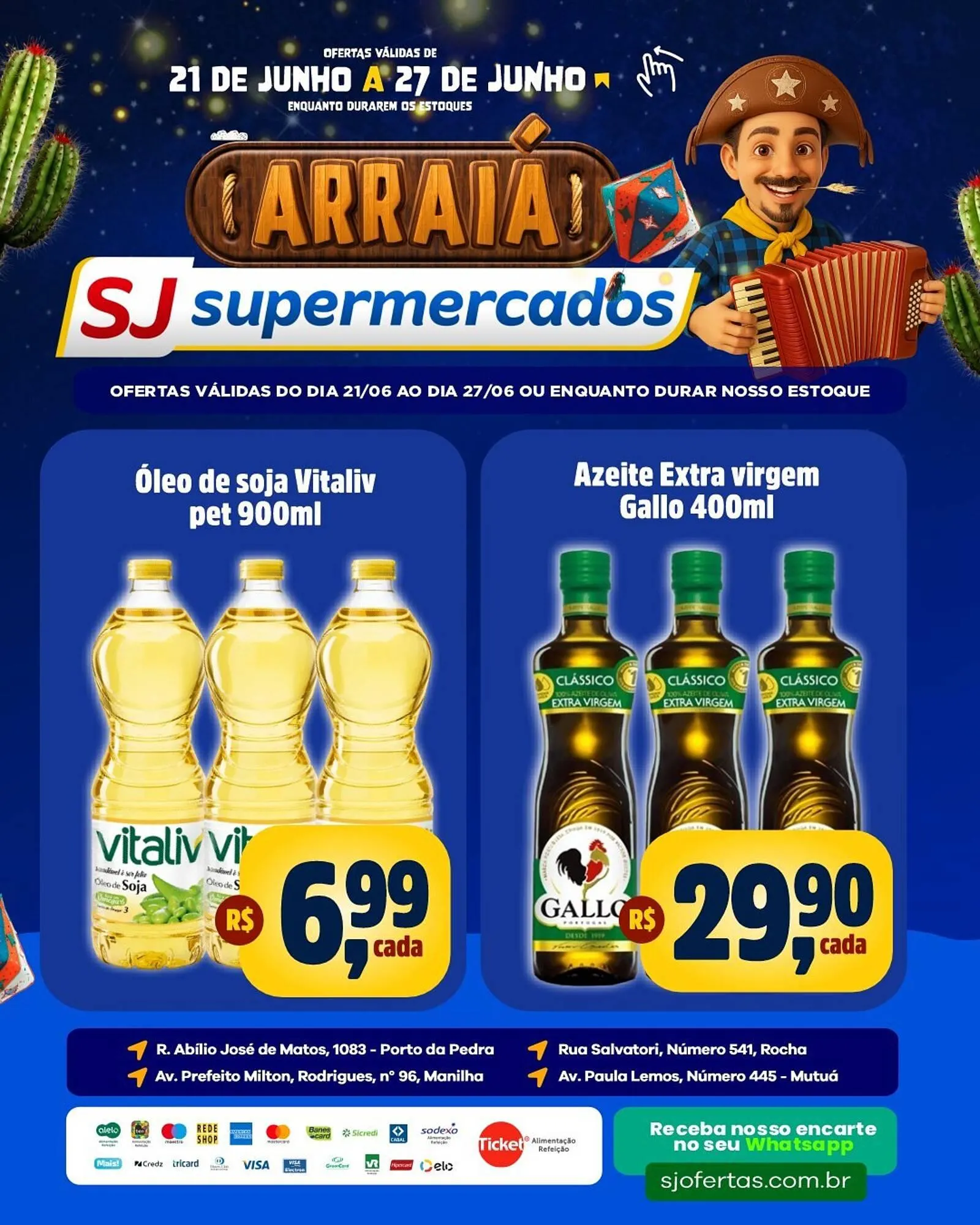 Encarte de Catálogo Sj Supermercados 21 de junho até 27 de junho 2025 - Pagina 4