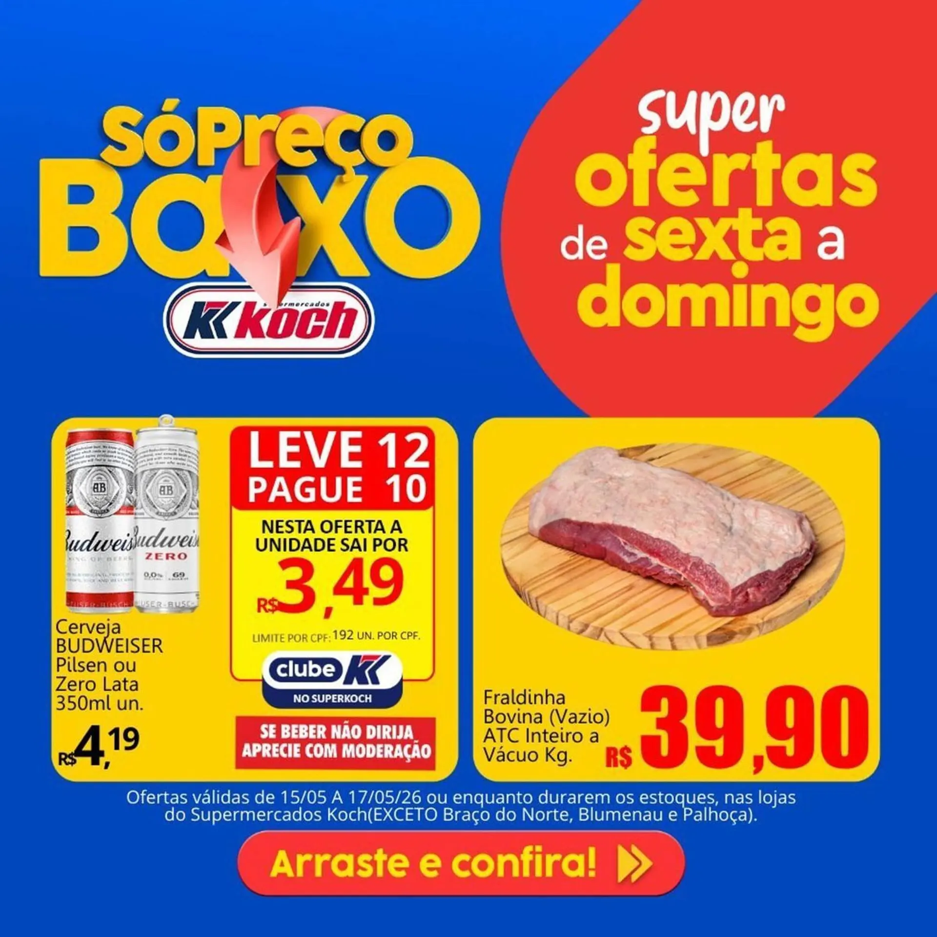 Encarte de Catálogo Supermercados Koch 15 de maio até 17 de maio 2026 - Pagina 1