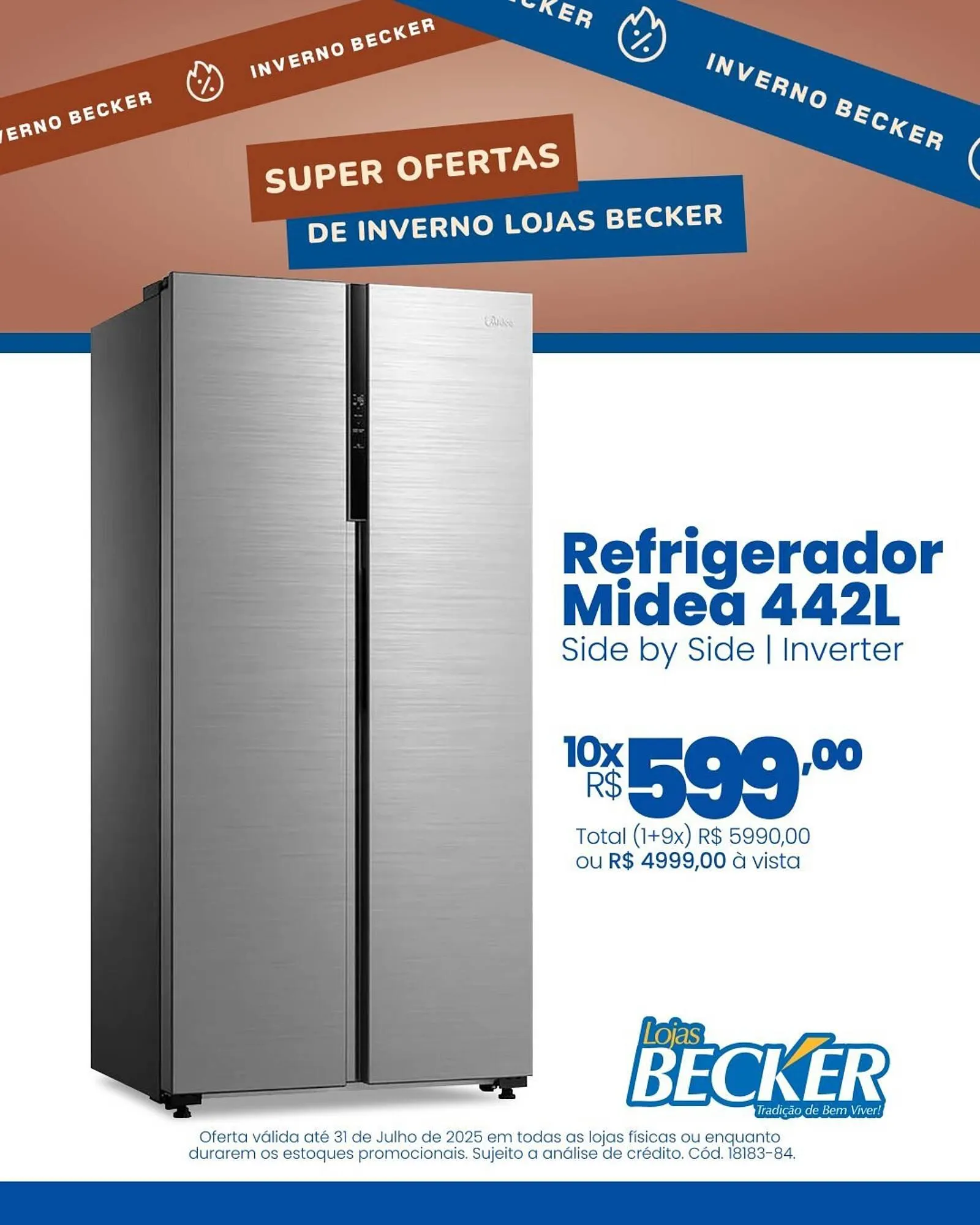 Encarte de Catálogo Lojas Becker 8 de julho até 31 de julho 2025 - Pagina 1