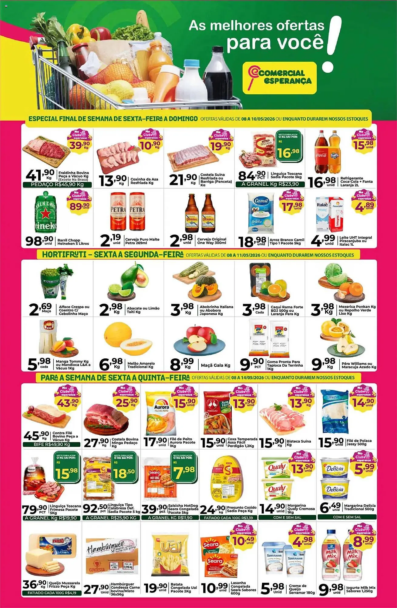 Encarte de Folheto Comercial Esperança 8 de maio até 14 de maio 2026 - Pagina 1