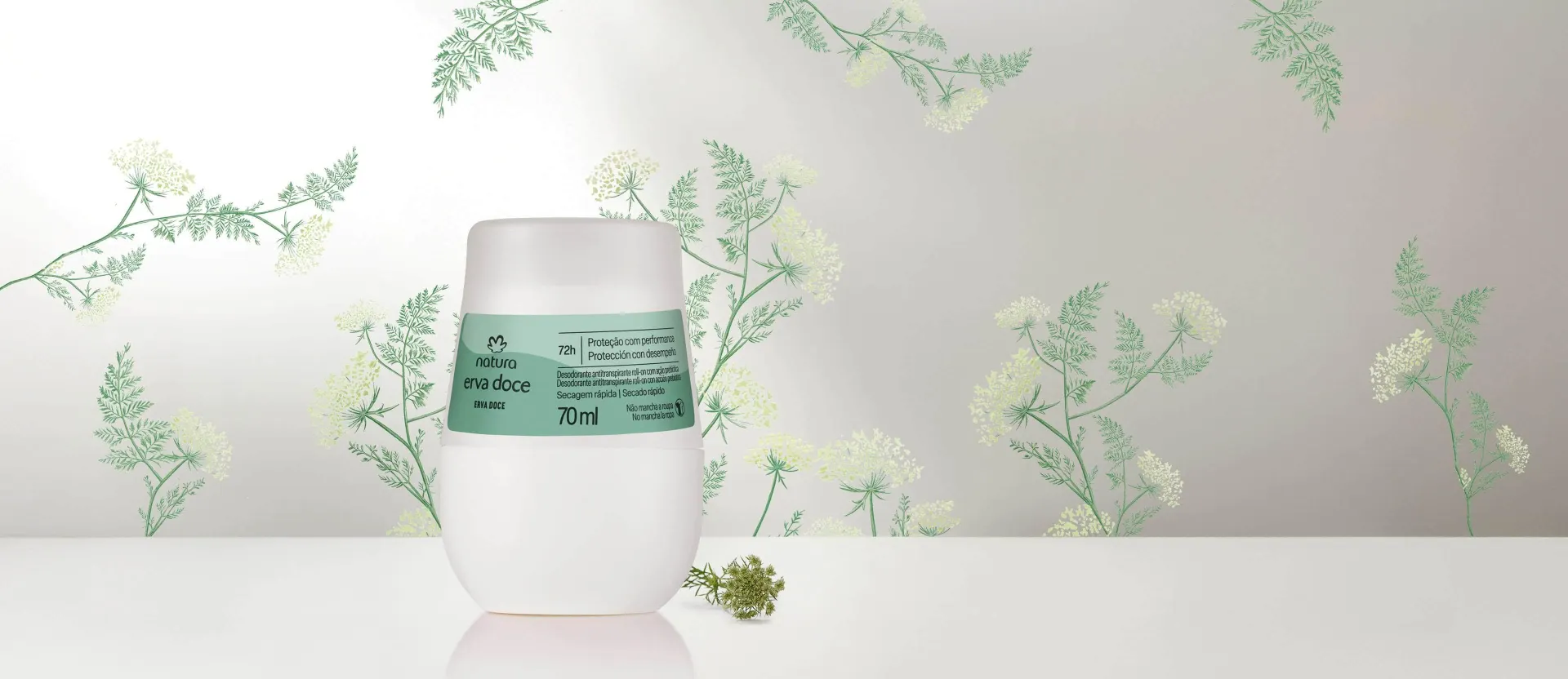 Desodorante Antitranspirante Roll-on Erva Doce