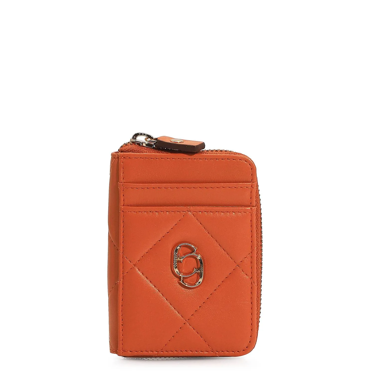 Carteira Couro Laranja