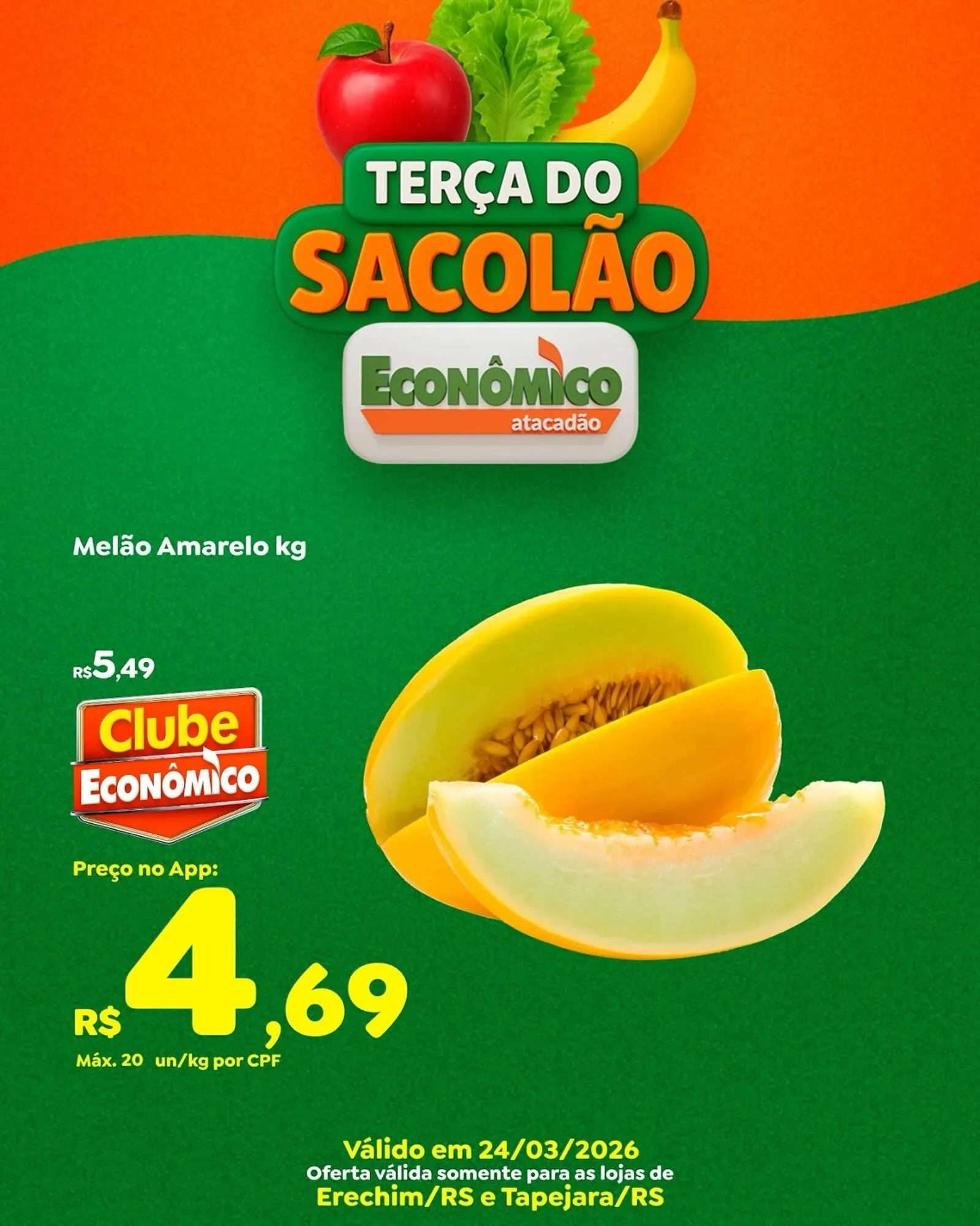 Encarte de Catálogo Econômico Atacadão 24 de março até 24 de março 2026 - Pagina 1