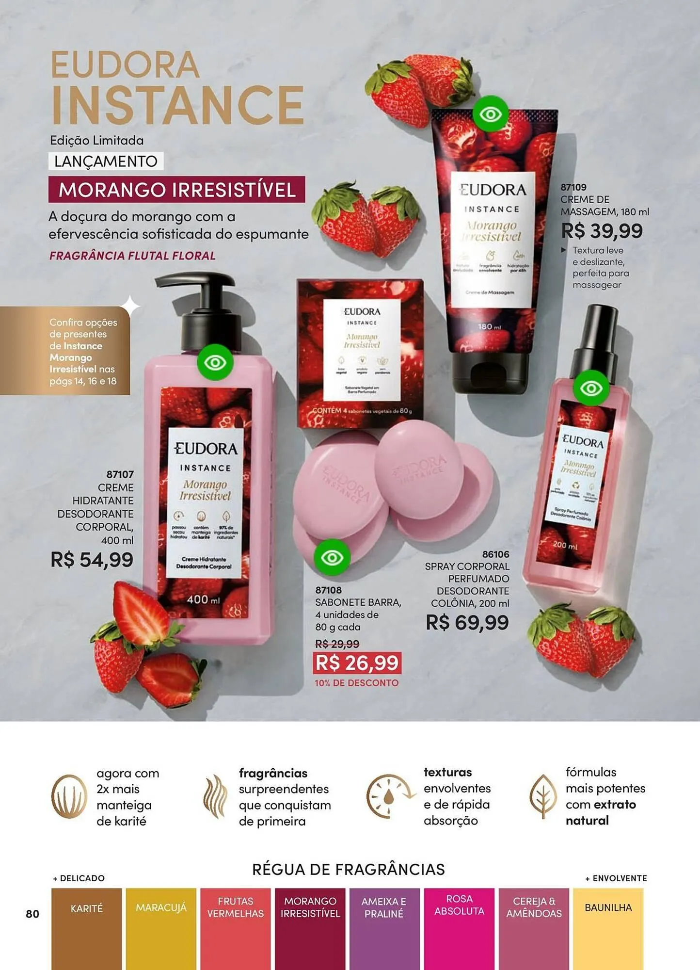 Encarte de Catálogo Eudora 23 de abril até 30 de junho 2025 - Pagina 86