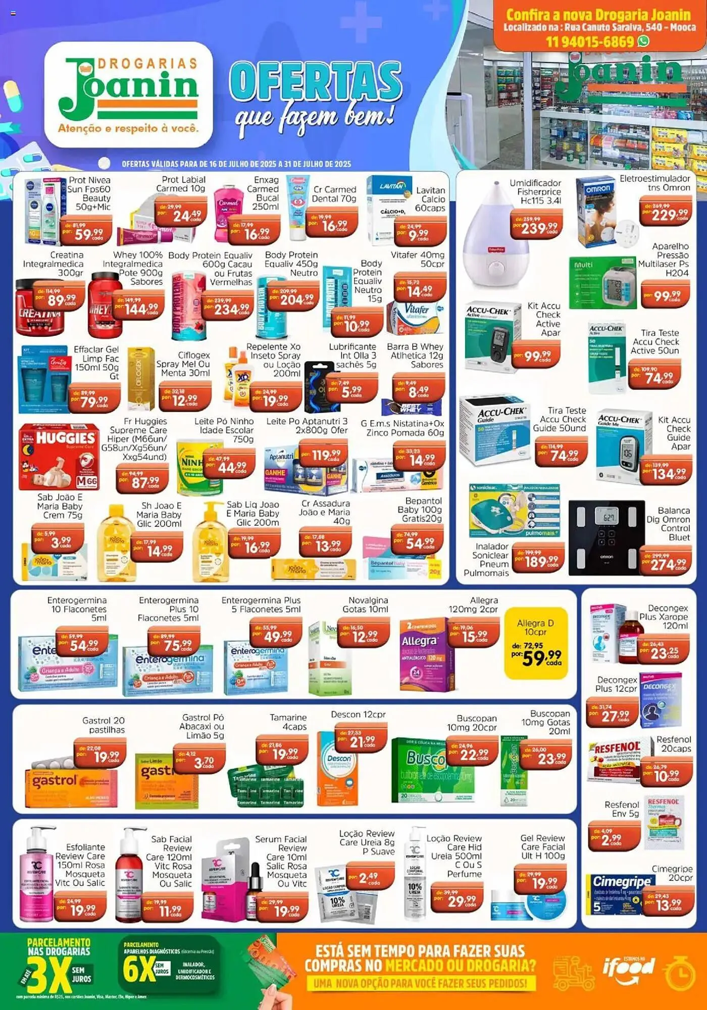 Encarte de Catálogo Supermercados Joanin 16 de julho até 31 de julho 2025 - Pagina 1