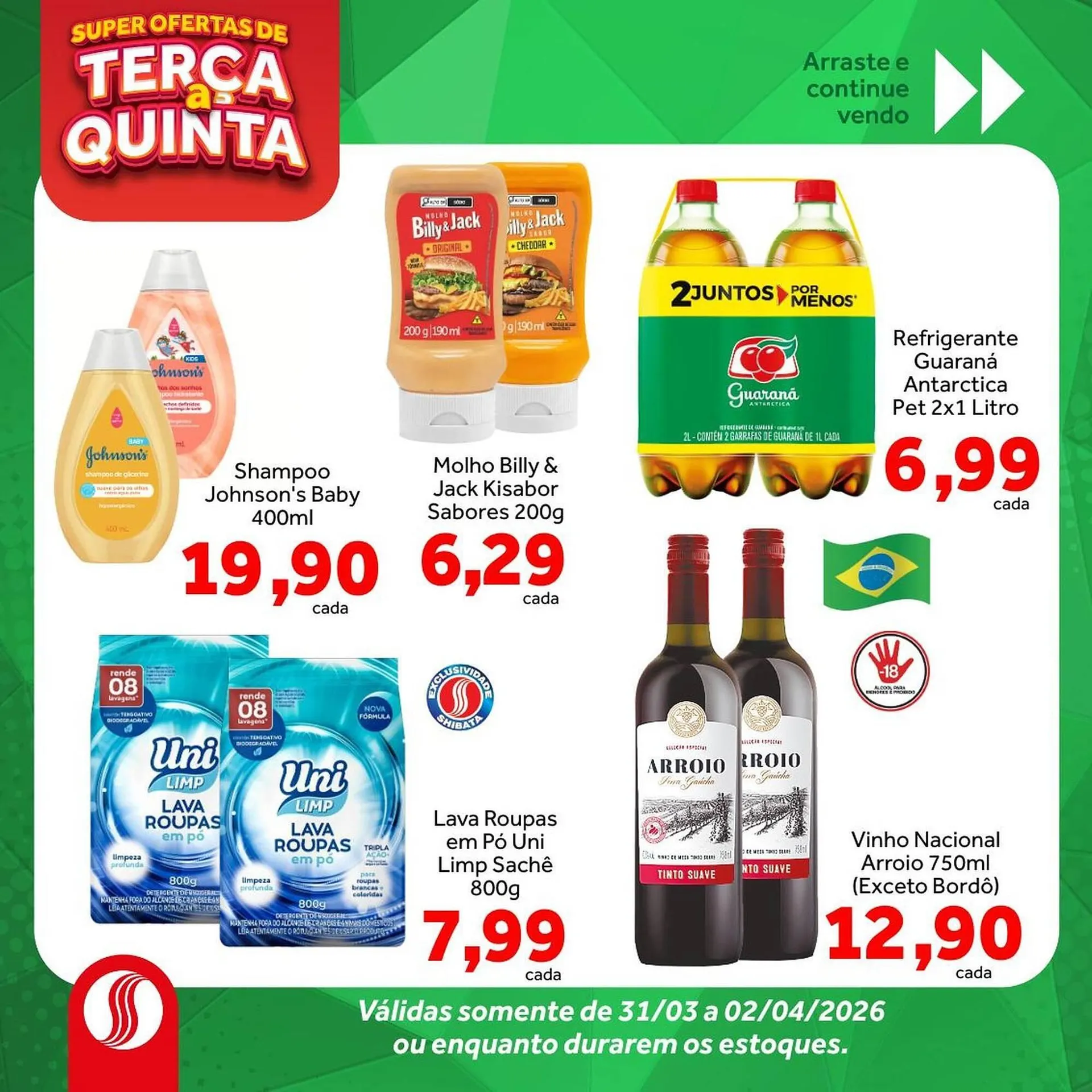 Encarte de Folheto Shibata Supermercados 31 de março até 2 de abril 2026 - Pagina 5