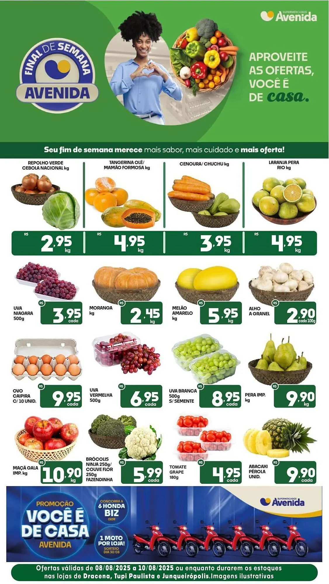 Encarte de Catálogo Supermercados Avenida 8 de agosto até 10 de agosto 2025 - Pagina 1