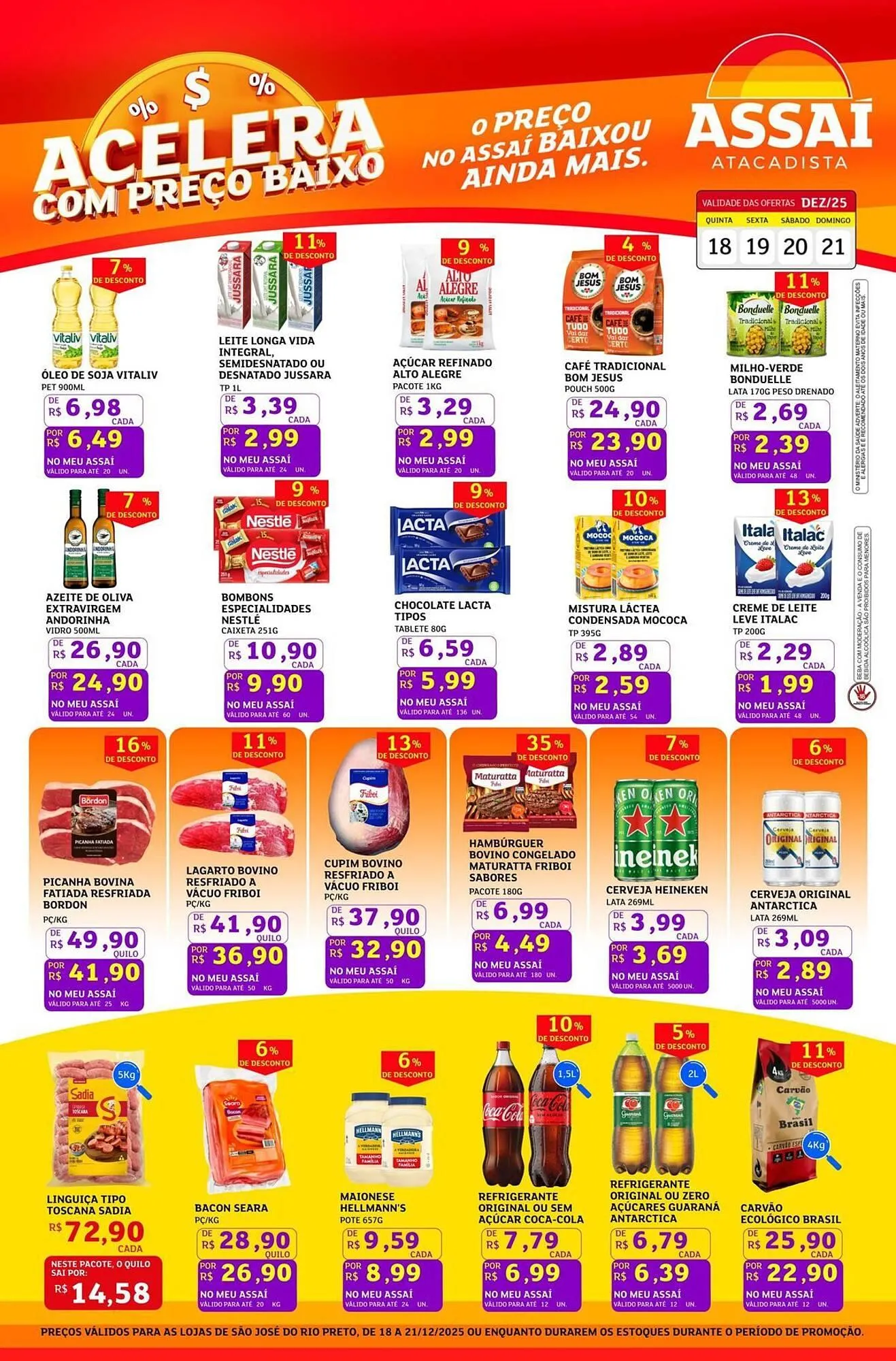 Encarte de Encarte Assaí Atacadista 18 de dezembro até 21 de dezembro 2025 - Pagina 1