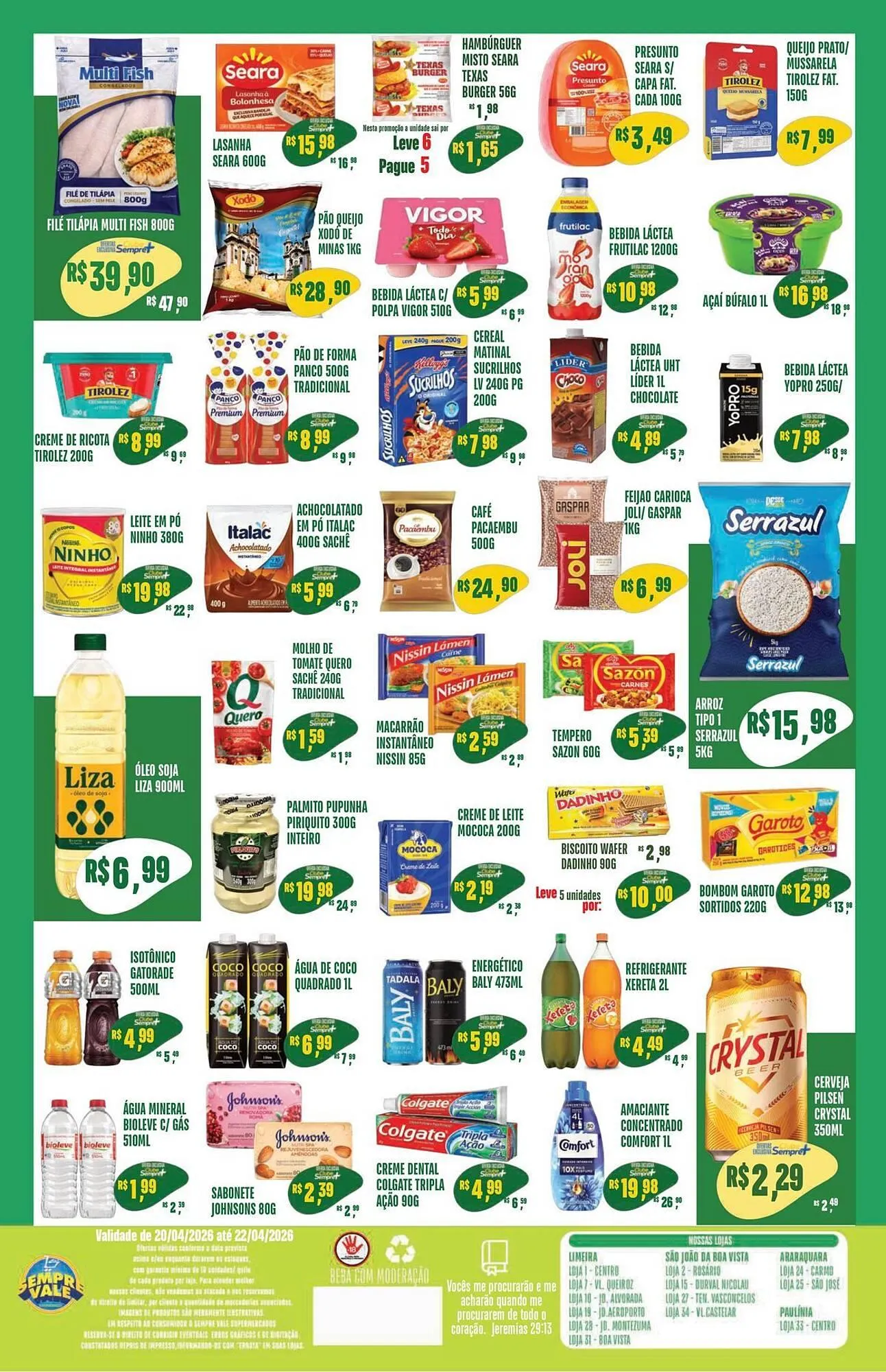 Encarte de Catálogo Sempre Vale Supermercados 20 de abril até 22 de abril 2026 - Pagina 2