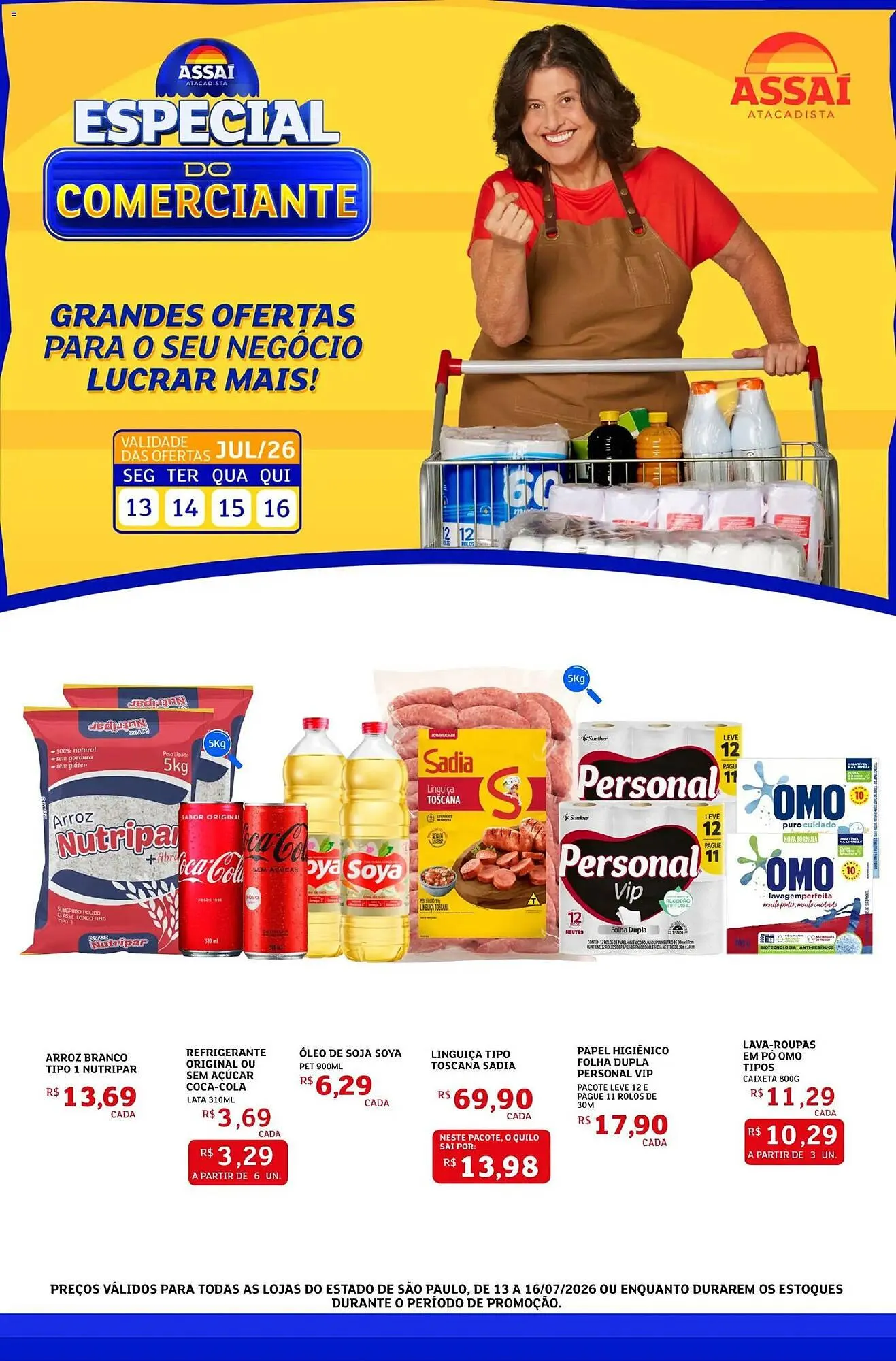 Encarte de Encarte Assaí Atacadista 13 de julho até 16 de julho 2026 - Pagina 1